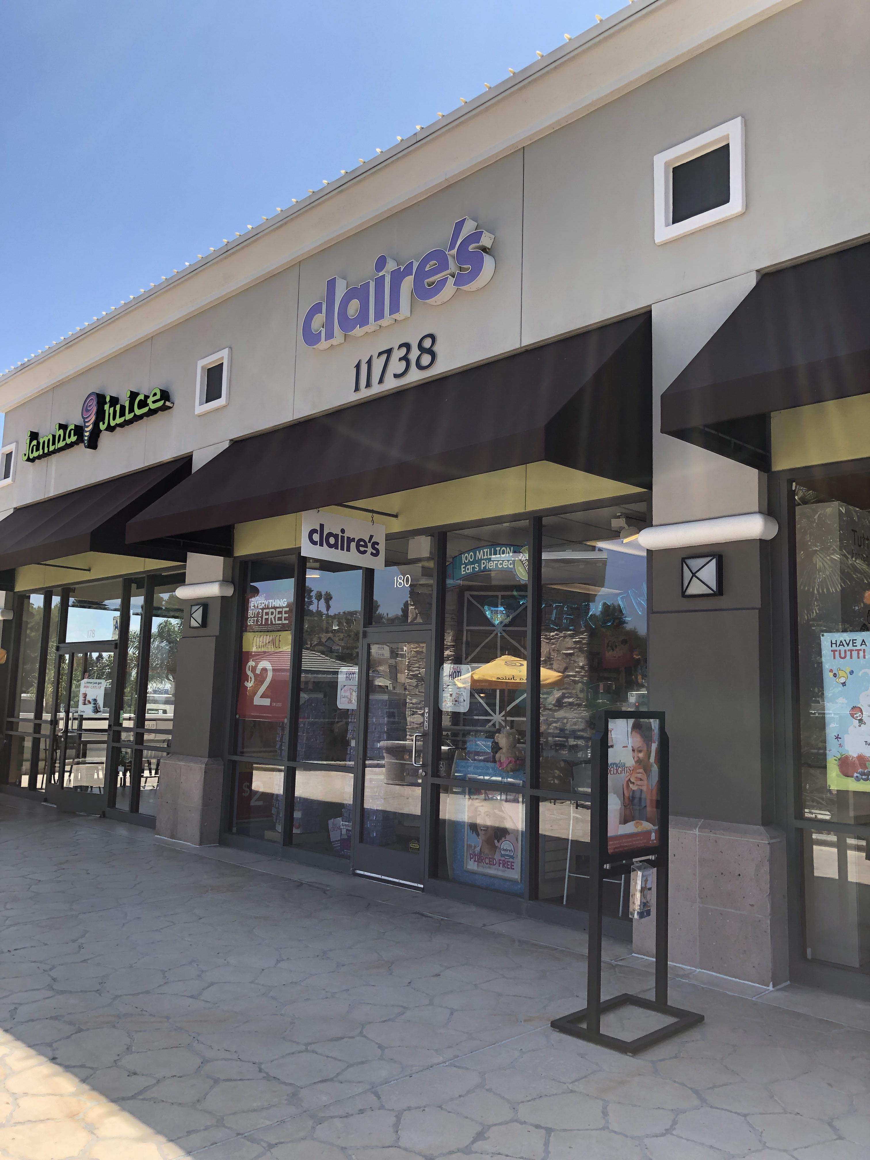 Surprised to find out there’s still a Claire’s in my hometown. Thought