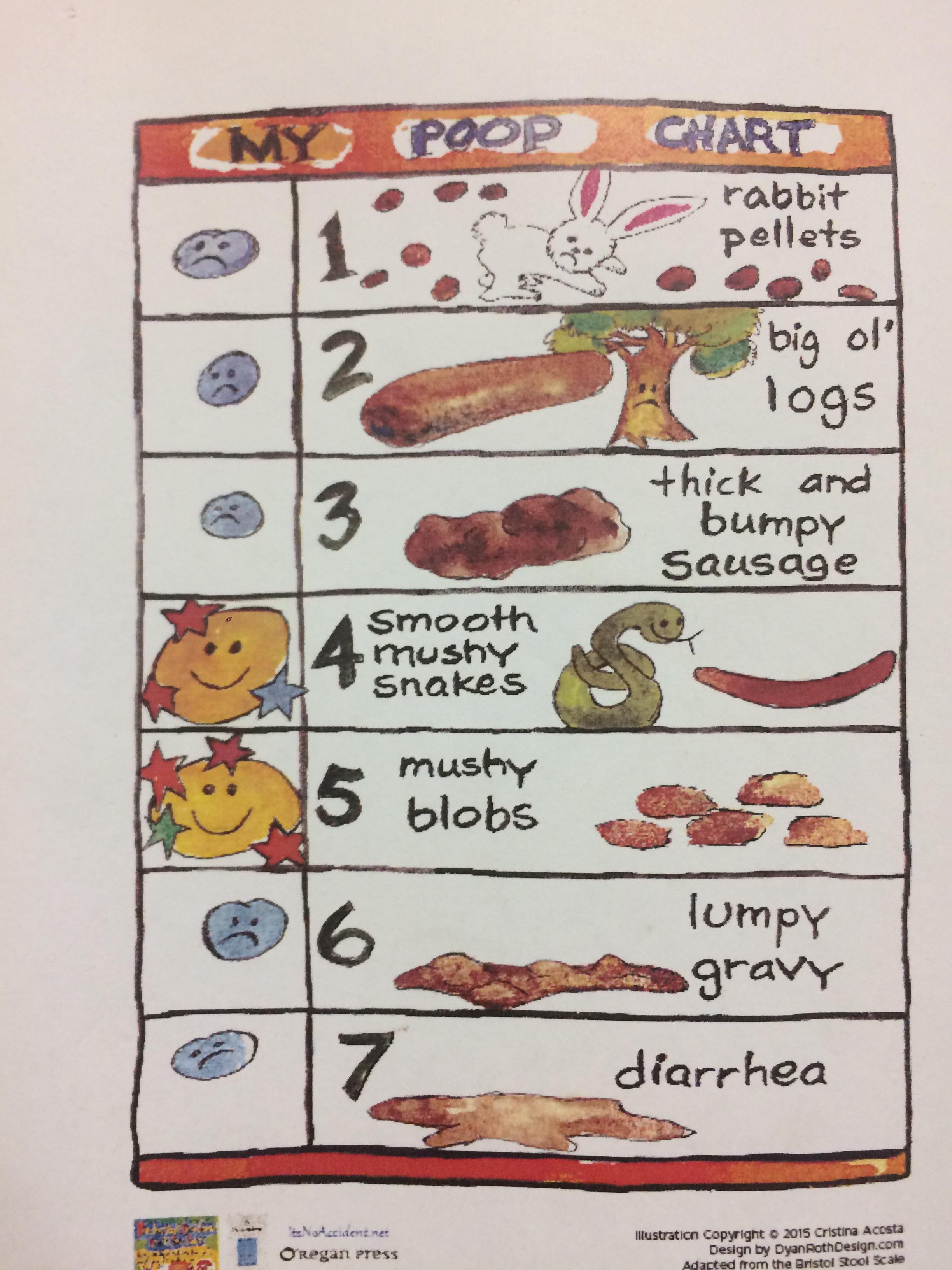 This kids’ poop identification chart. r/mildlyinteresting