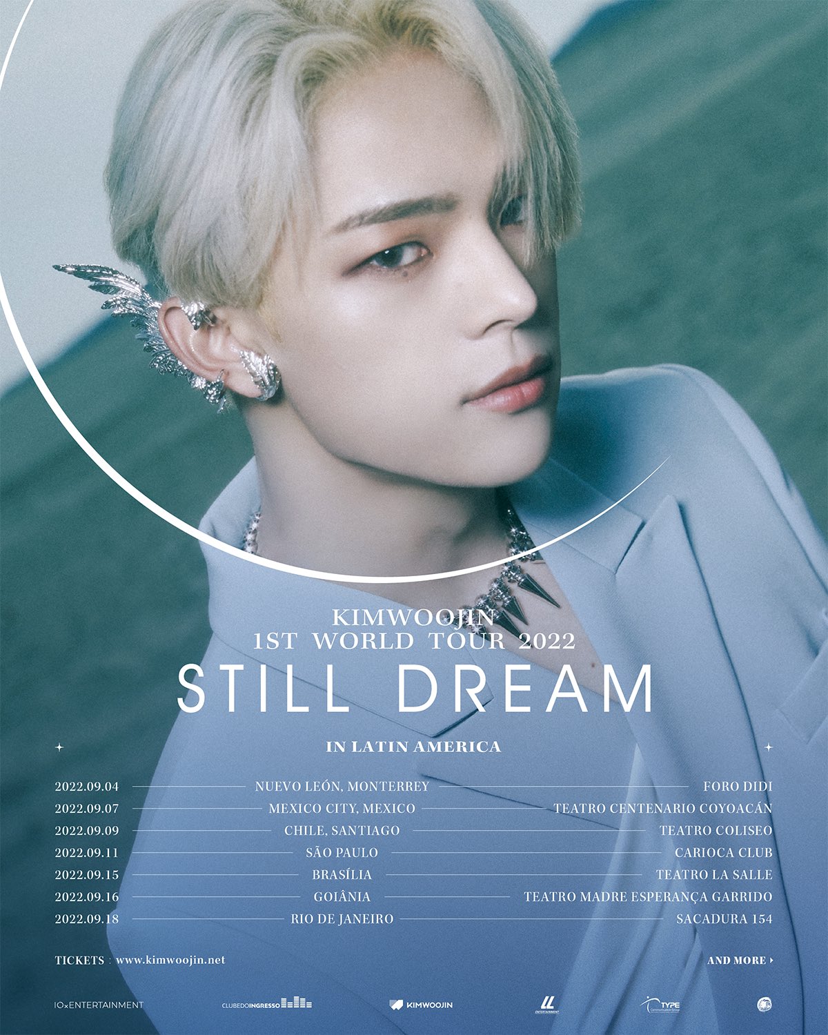 Kim Woojin 2022 1st World Tour 'STILL DREAM' (Latin America Poster