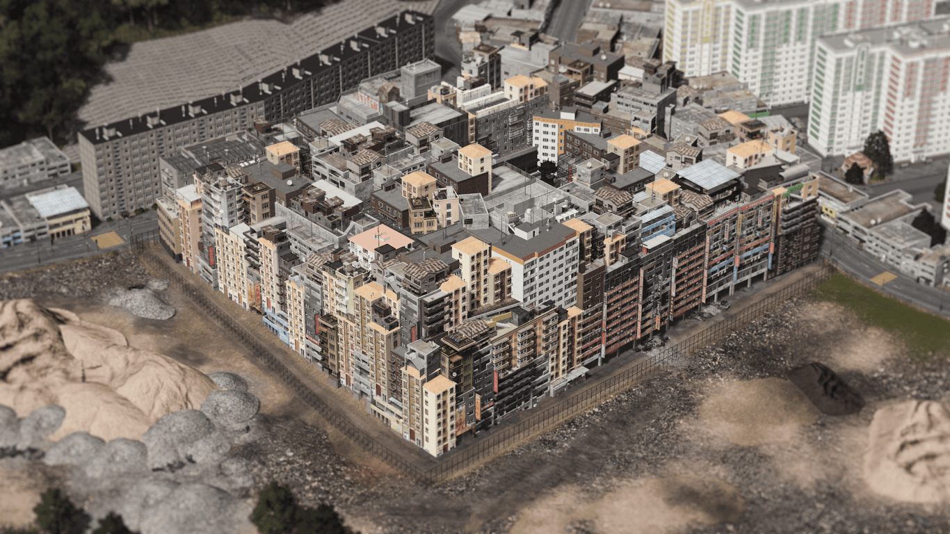 Kowloon Walled City build CitiesSkylines