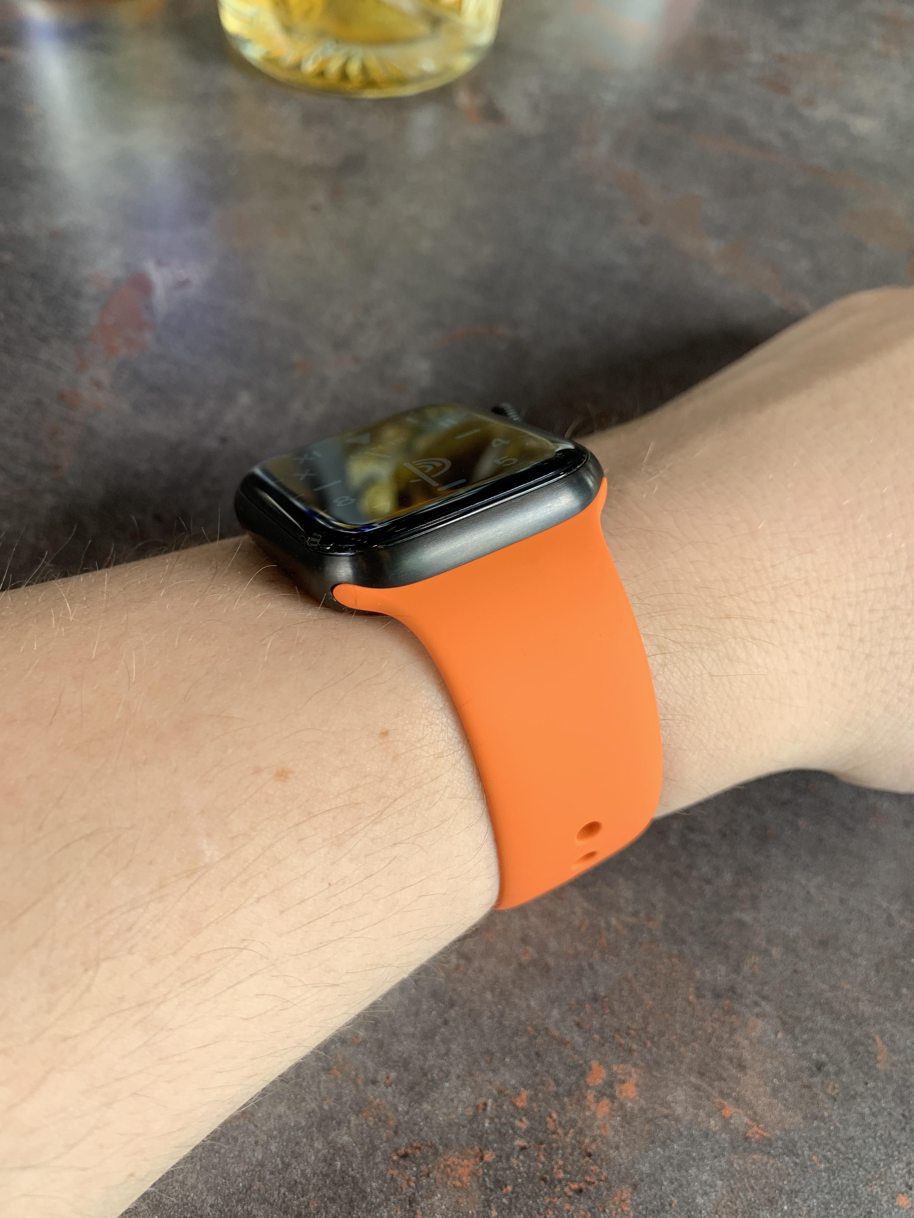 SB Titanium44 with Hermes sport band (S/M) r/AppleWatch