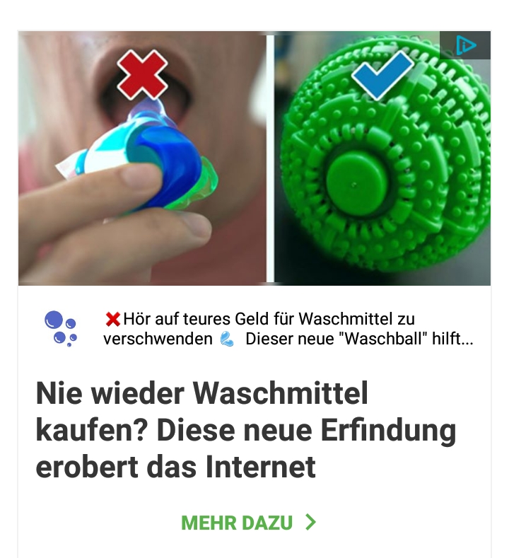This is a "german" ad I found in another App that steals from Reddit. It says "Never buy laundry