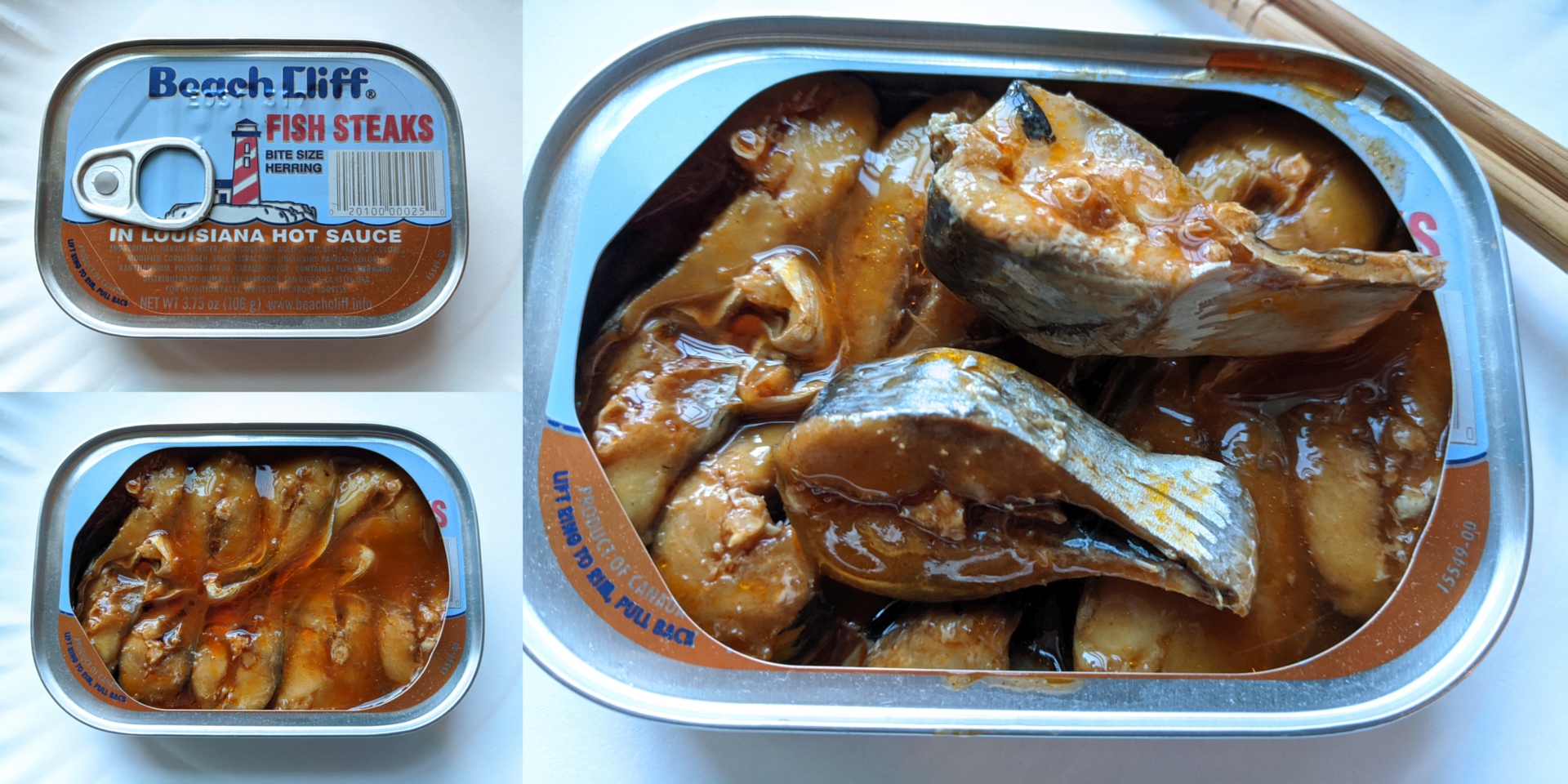 Beach Cliff Fish Steaks (Herring) In Louisiana Hot Sauce (Product of