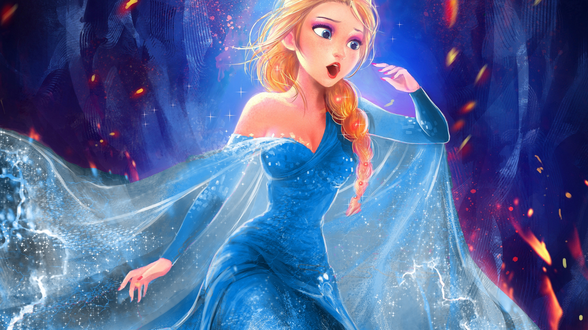 Elsa Blue Dress r/Frozen