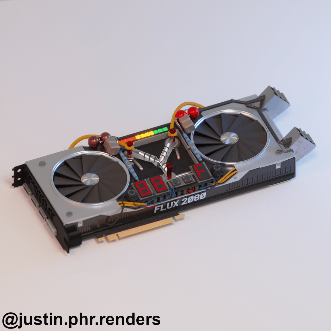 A Flux Capacitor Graphics Card. r/blender