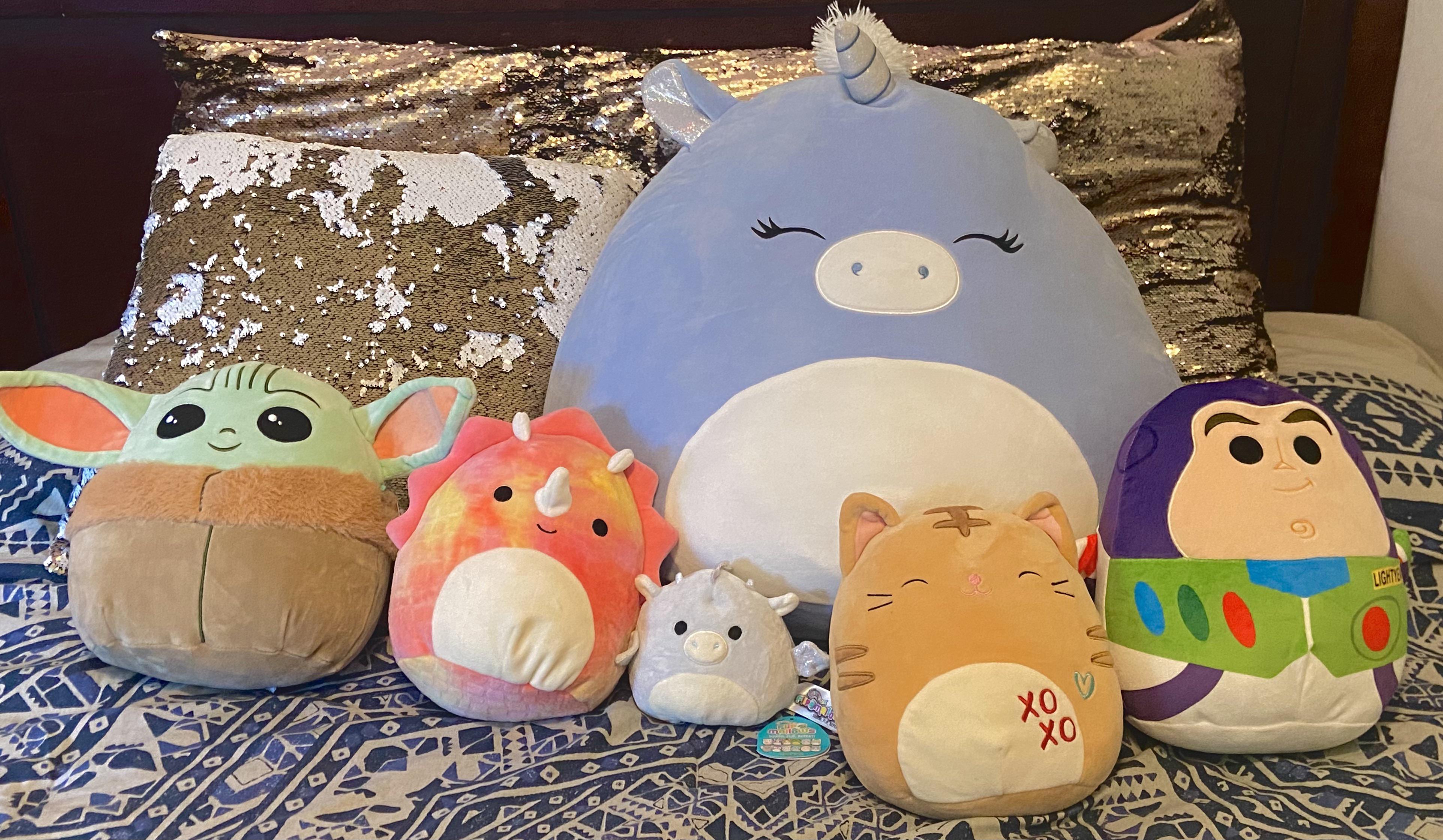 I found baby yoda and buzz today at Walgreens. Obsessed with my happy family 🥰 r/squishmallow