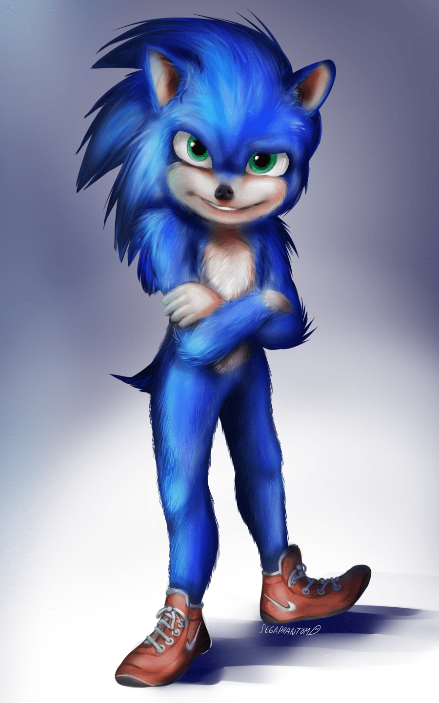 Sonic The Hedgehog Movie Redesign Drawing Drawing Easy