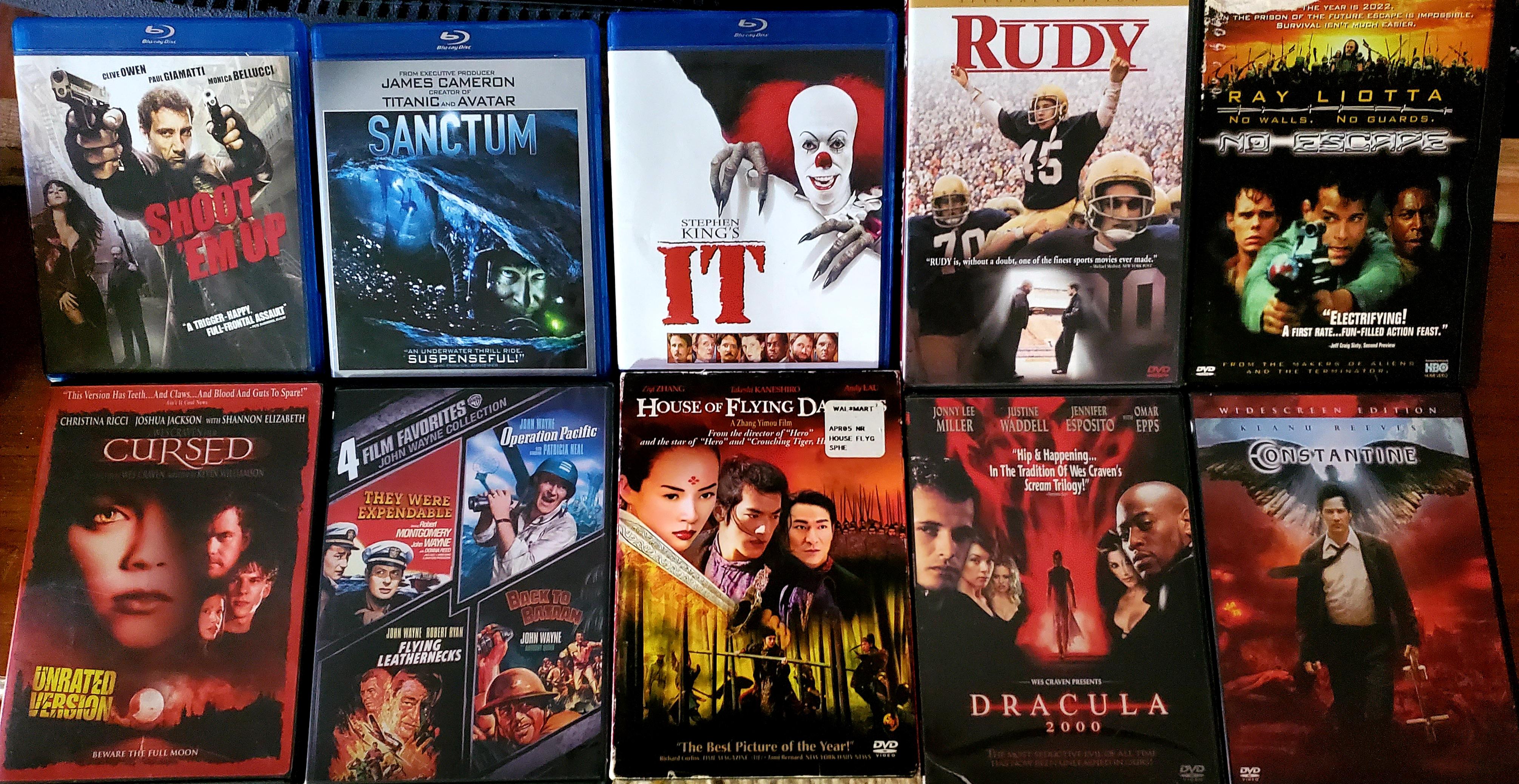 A local second hand shop had all DVDs for 1 and Blu Ray's for 2. r