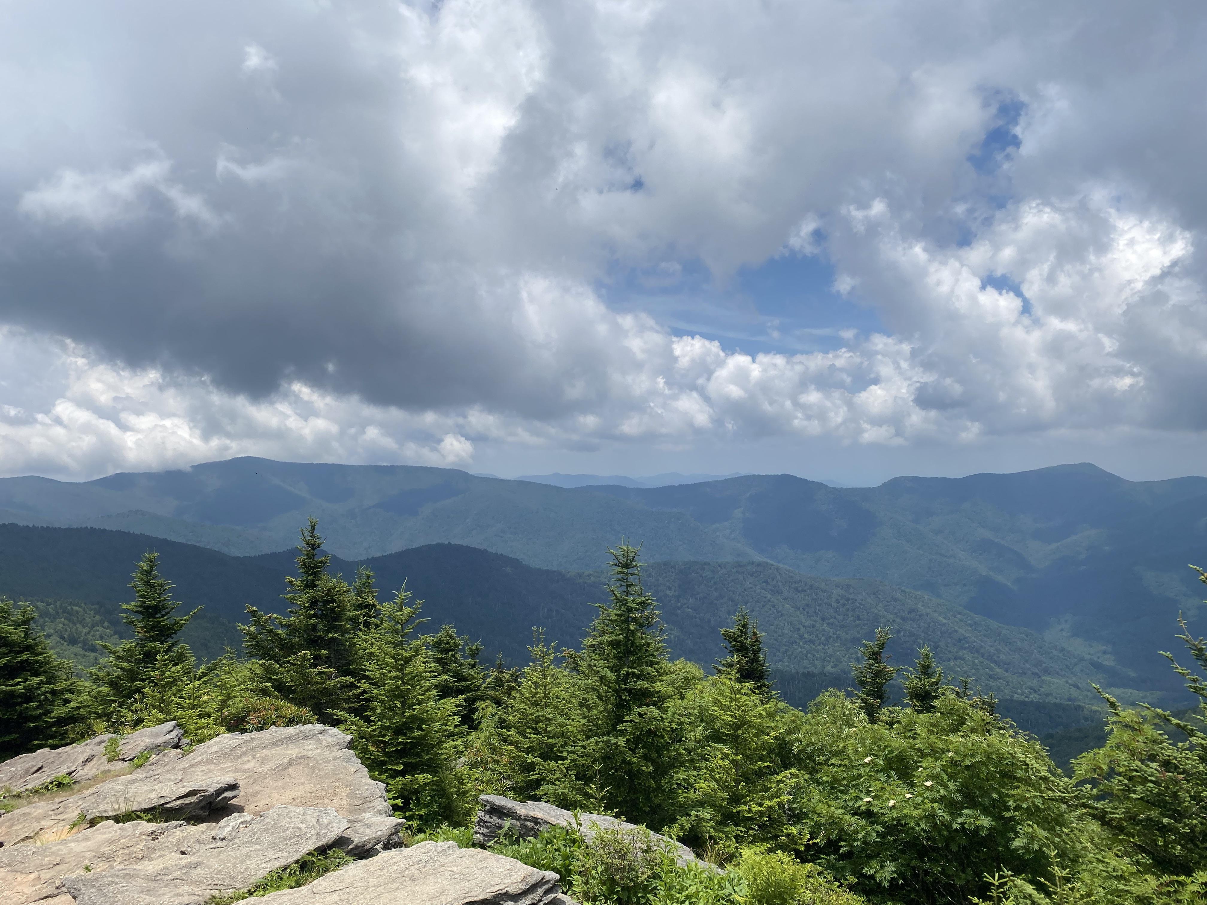 View from Mount Craig at Mount Mitchell State Park in North Carolina
