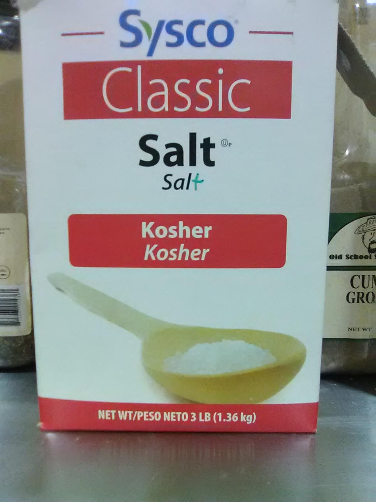 I think there's an echo in this salt (salt, kosher, kosher...) r