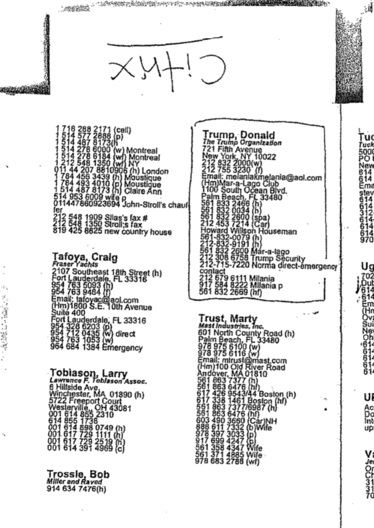 Usaproud Jeffrey Epsteins Little Black Book