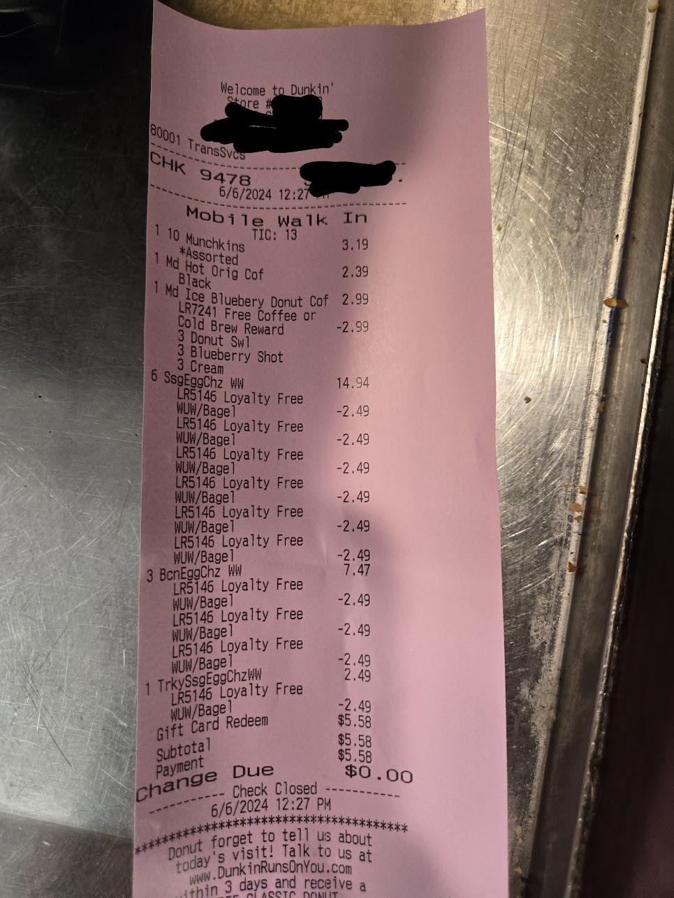 HOW MANY POINTS DO YOU HAVE???!?!?!??!?! r/DunkinDonuts