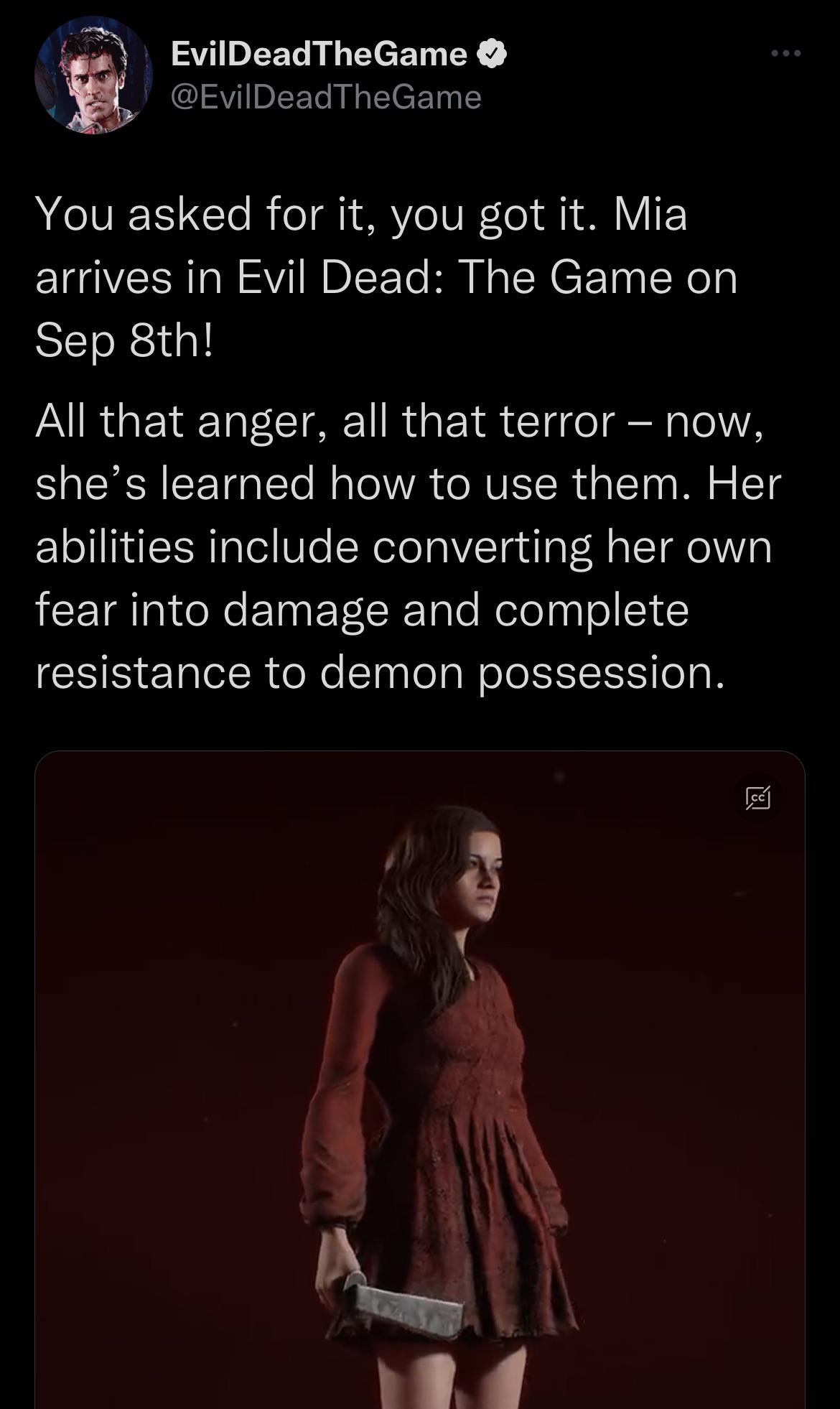 MIA! : r/EvilDeadTheGame