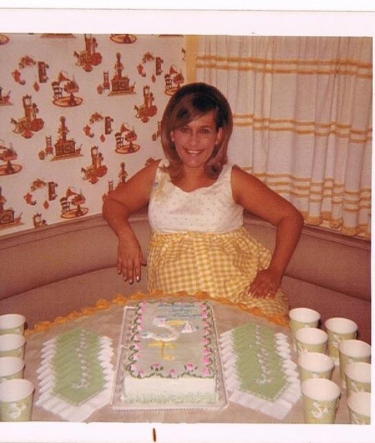 My mom at her baby shower, pregnant with me in 1972. (OC) r/OldSchoolCool