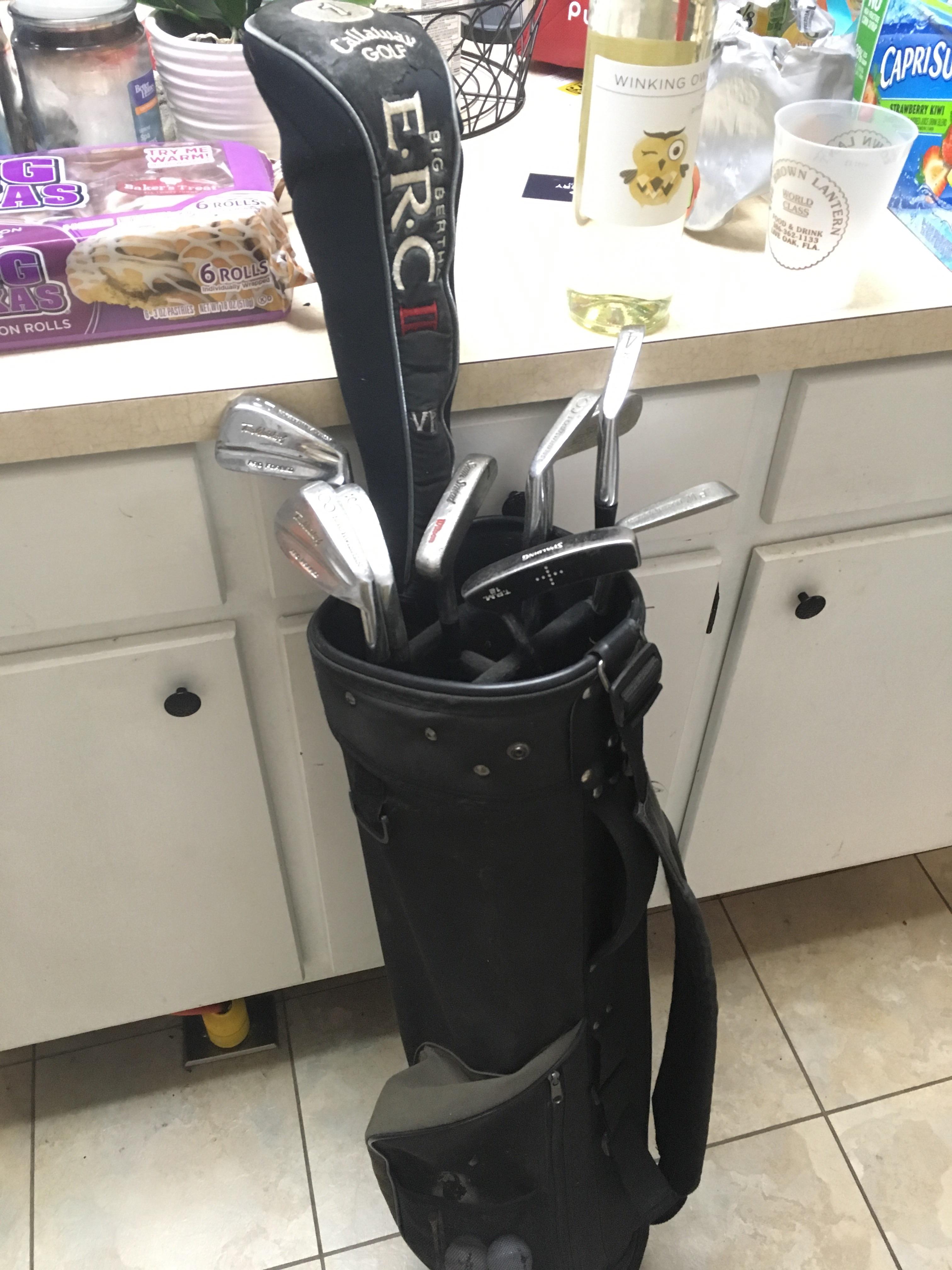 Bought my first set of clubs yesterday. Got them for 20 on Craigslist