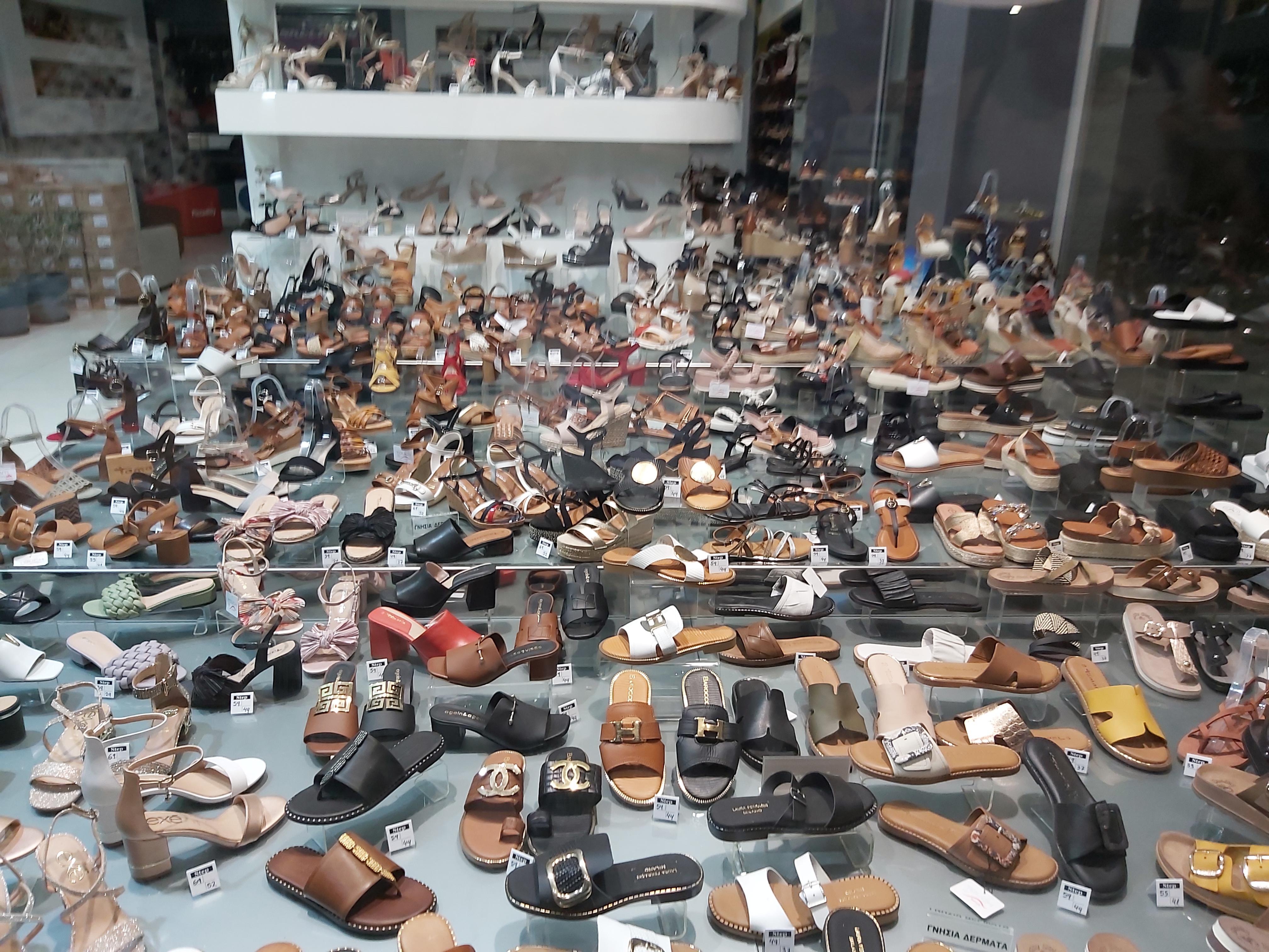 These shoes at a shoe store in Greece r/oddlyterrifying