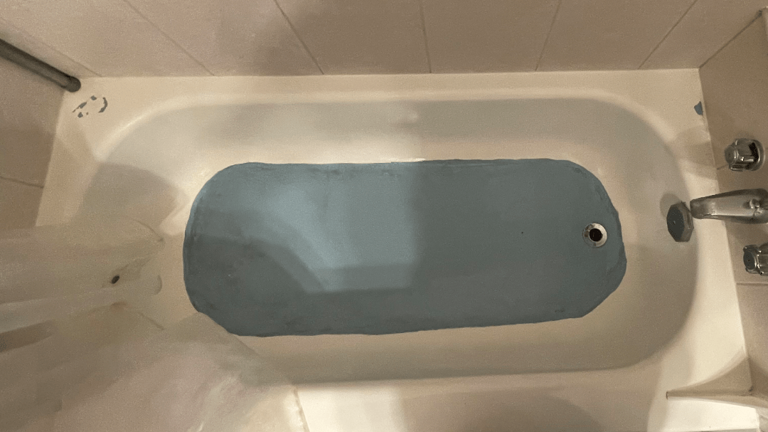 Landlord told us he'd fix the chipping paint on the tub before we move