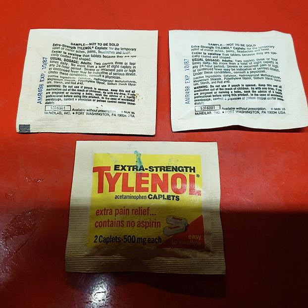 Found this Tylenol in an old first aid kit at work.. expired in October