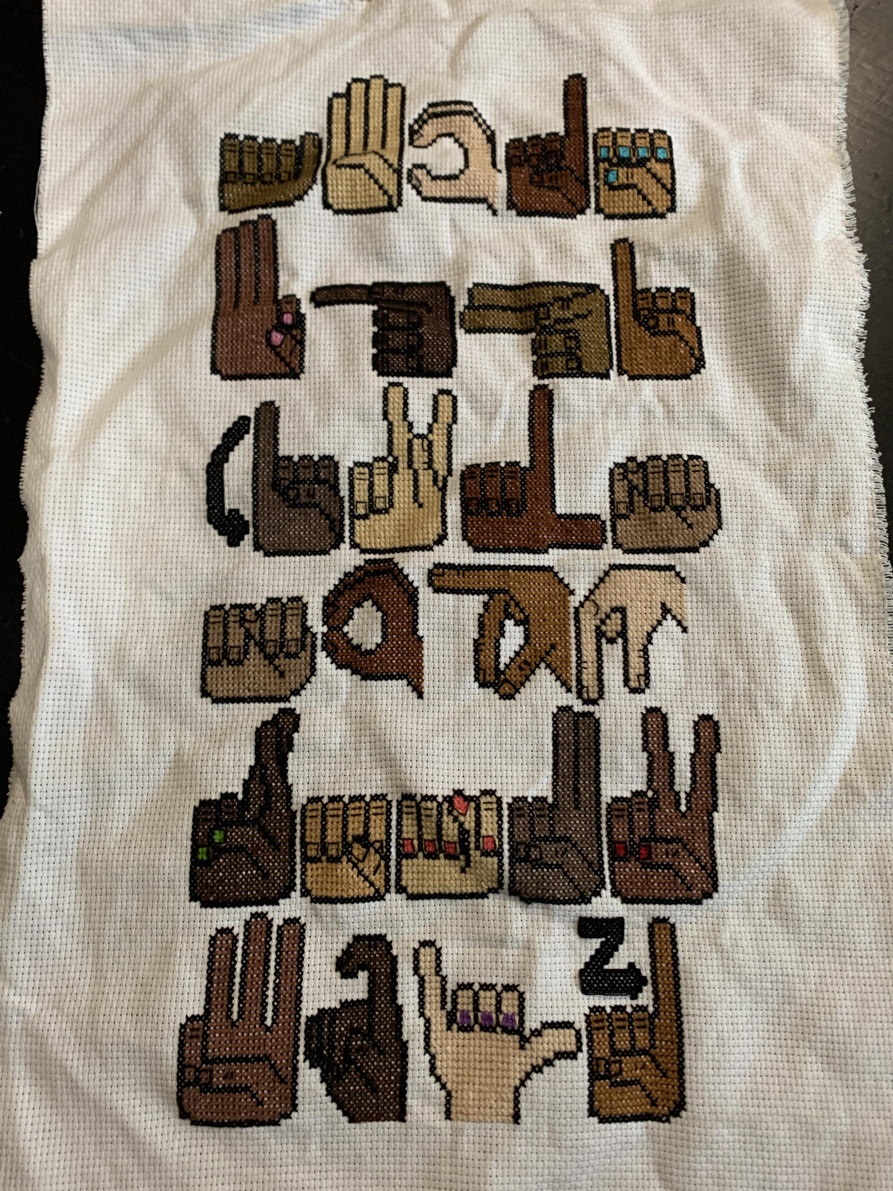 [FO] So jazzed about this and couldn’t wait to share ASL alphabet for