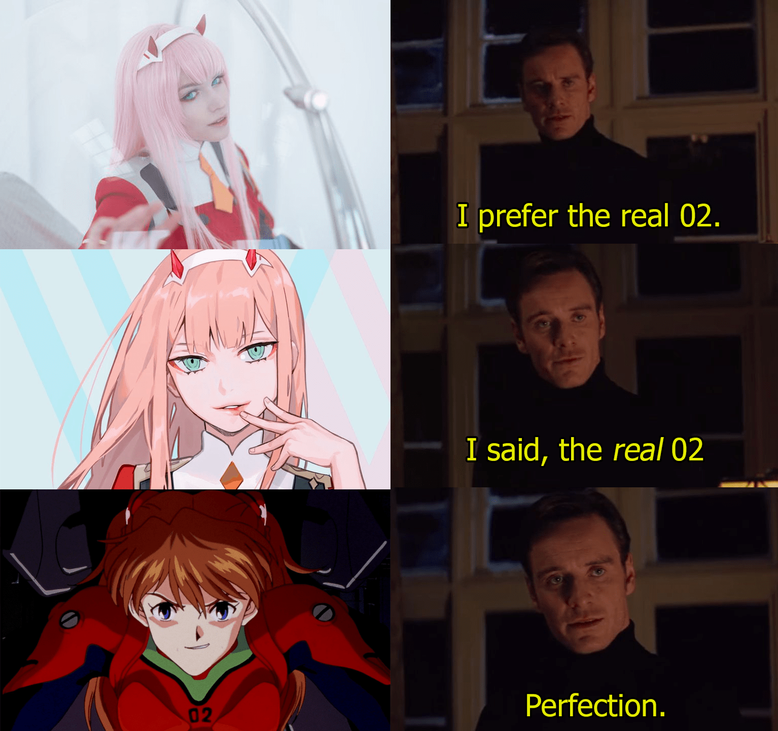 Evangelion good...Darling in the Franxx bad (jk i've never seen Darling