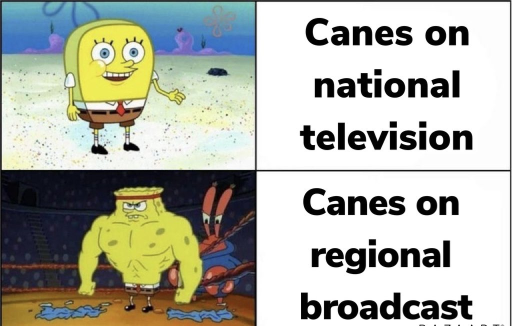 No more games on NBC, please... r/canes