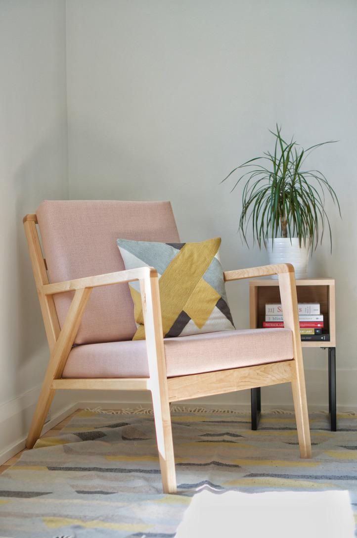 I designed and built a mid century modern chair from scratch r