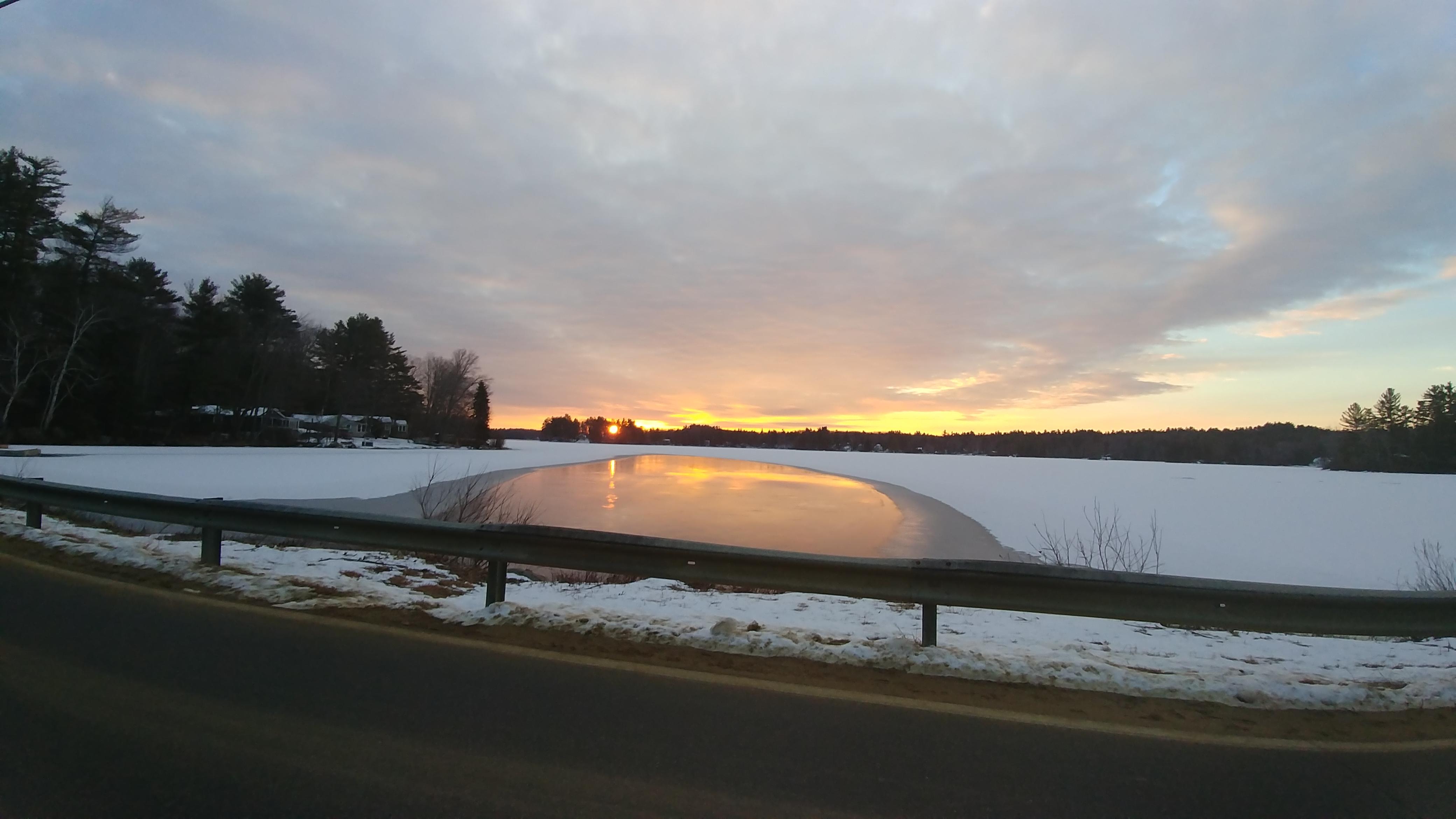 Swain's Lake sunrise r/newhampshire