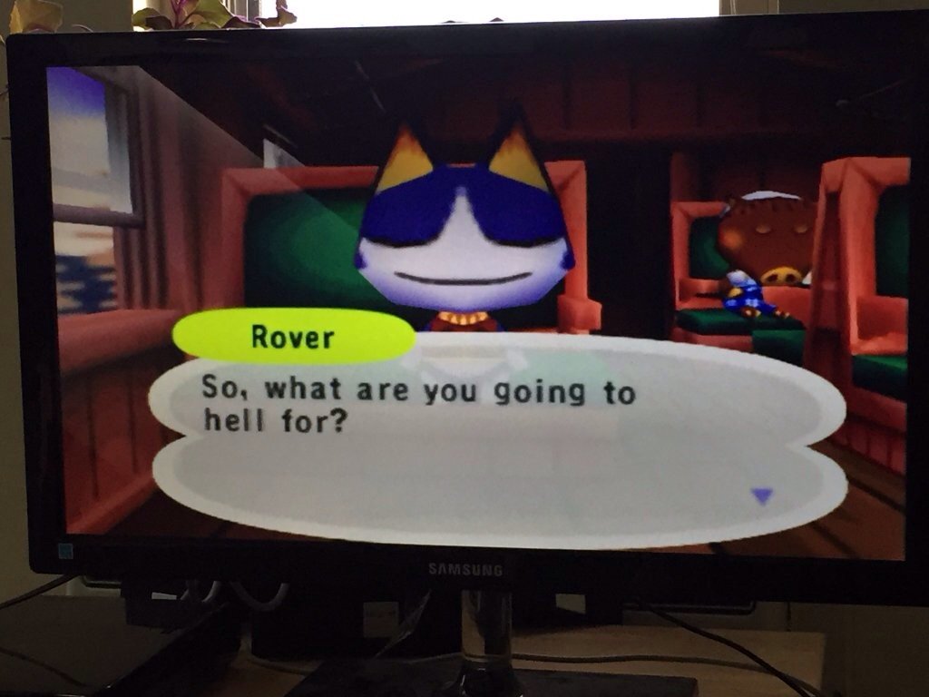 That's a little inappropriate to ask, Rover. r/AnimalCrossing