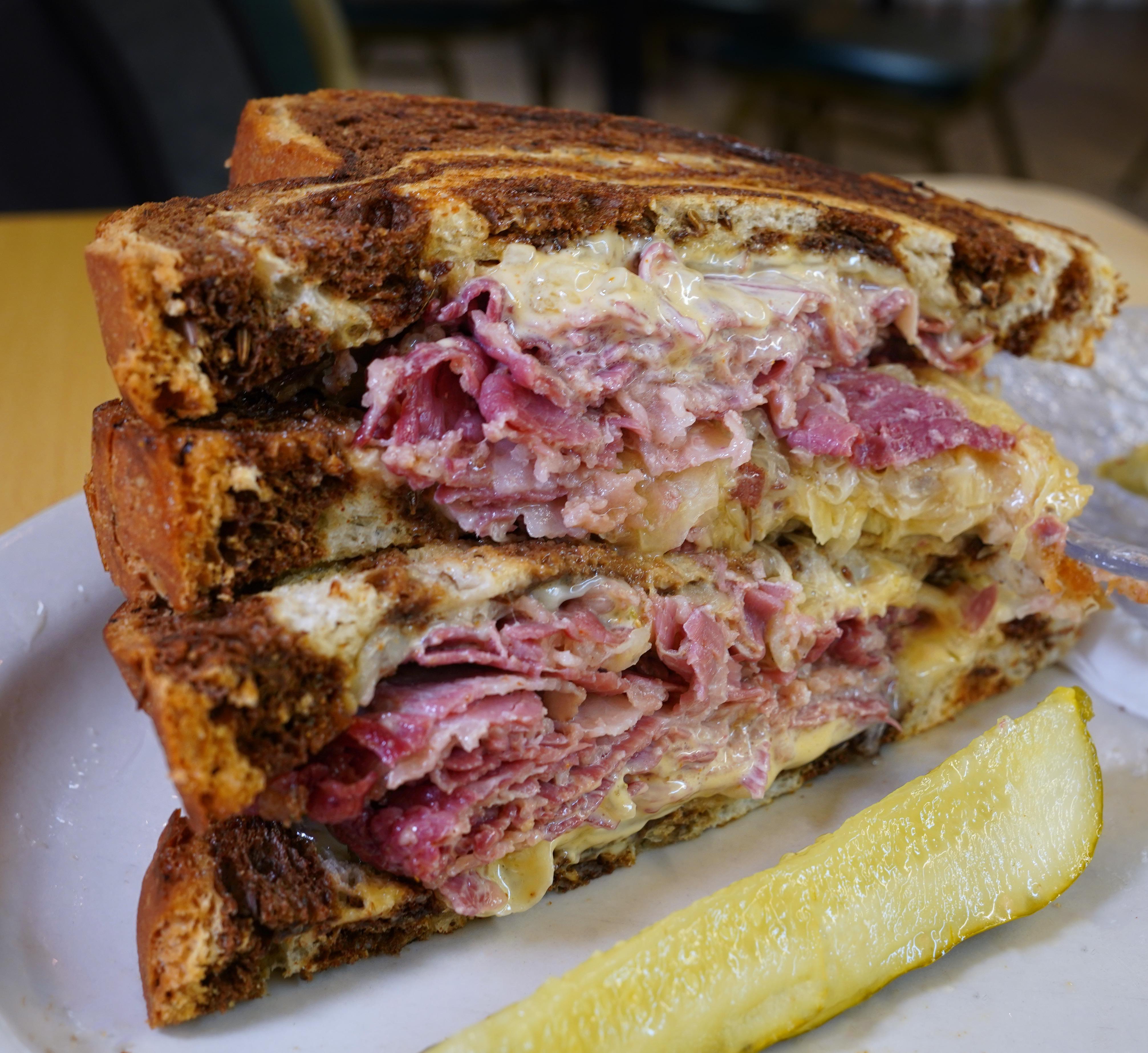 Stacked Reuben Sandwich from Lynn's Table r/HoustonFood