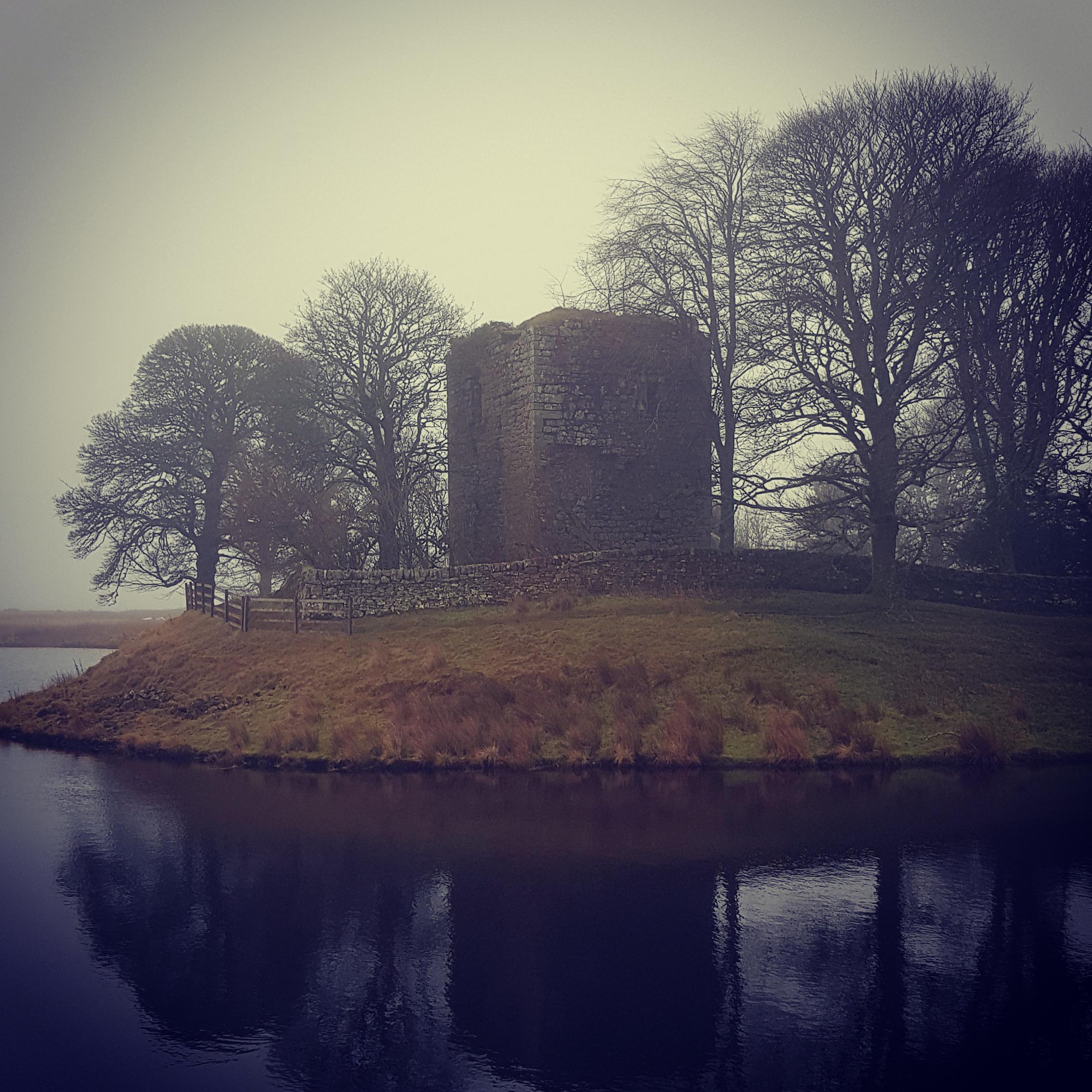 Cairns Castle, Harperrig Reservoir just SW of Edinburgh r/Edinburgh
