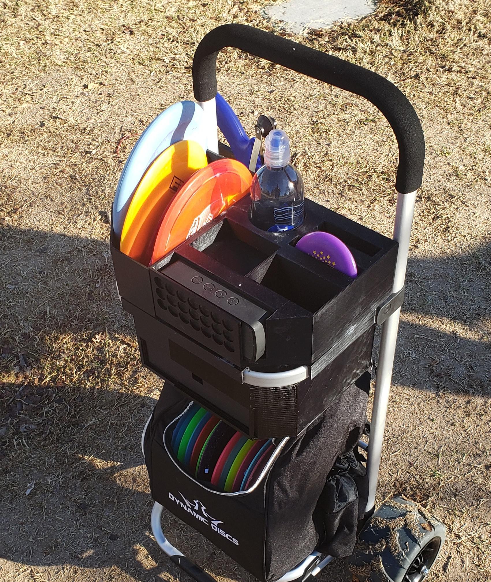 Disc Golf Cart that I designed and printed. r/3Dprinting