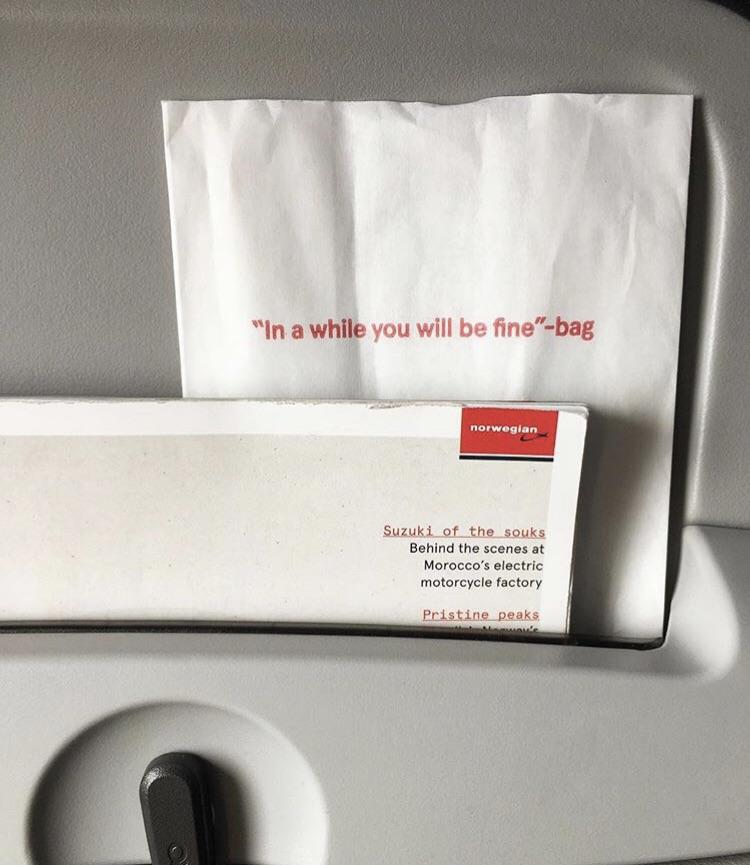 This puke bag on an airplane r/mildlyinteresting