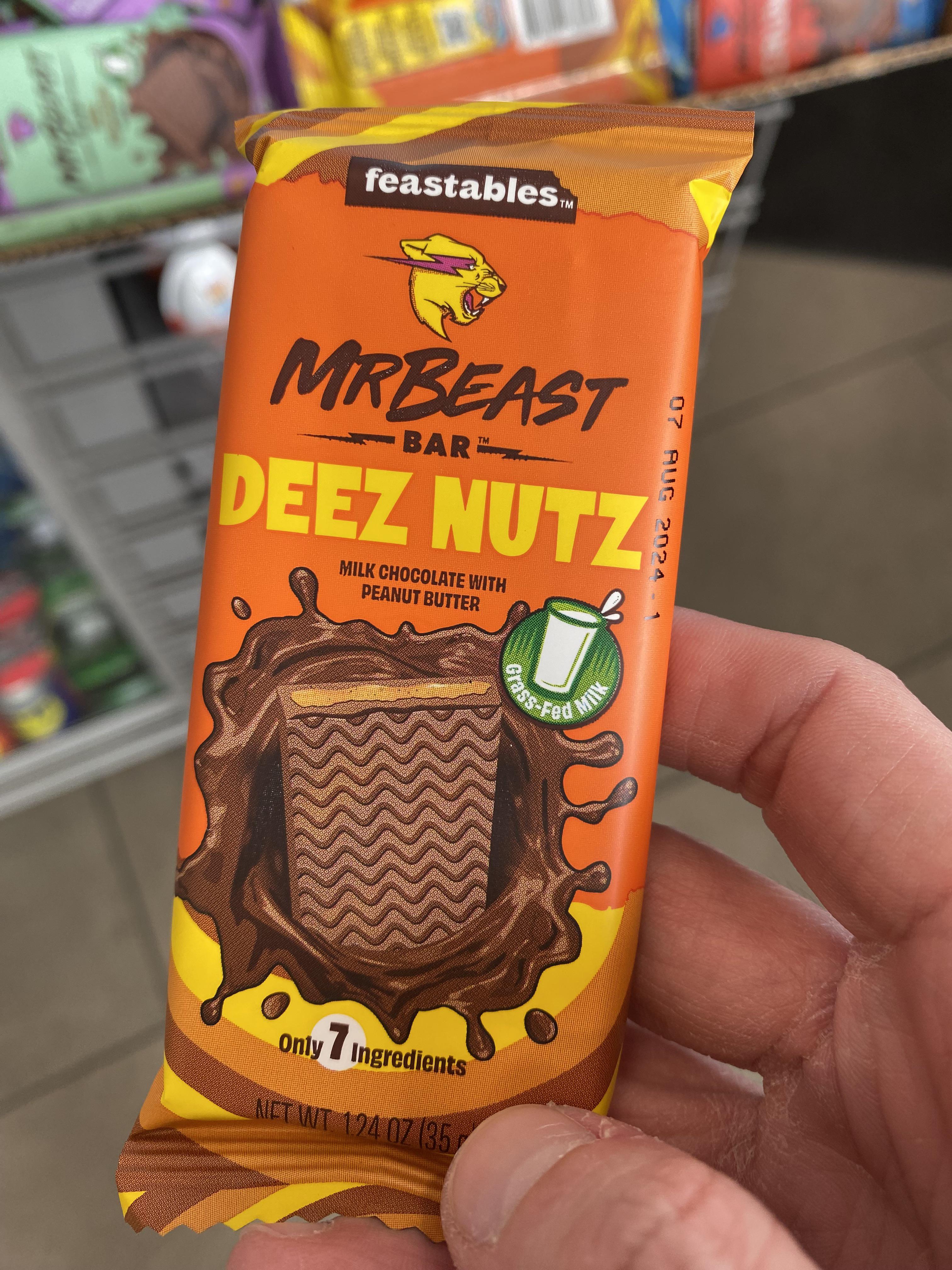 Mr Beast Deez Nuts Chocolate Bar Commercial Discount Codes