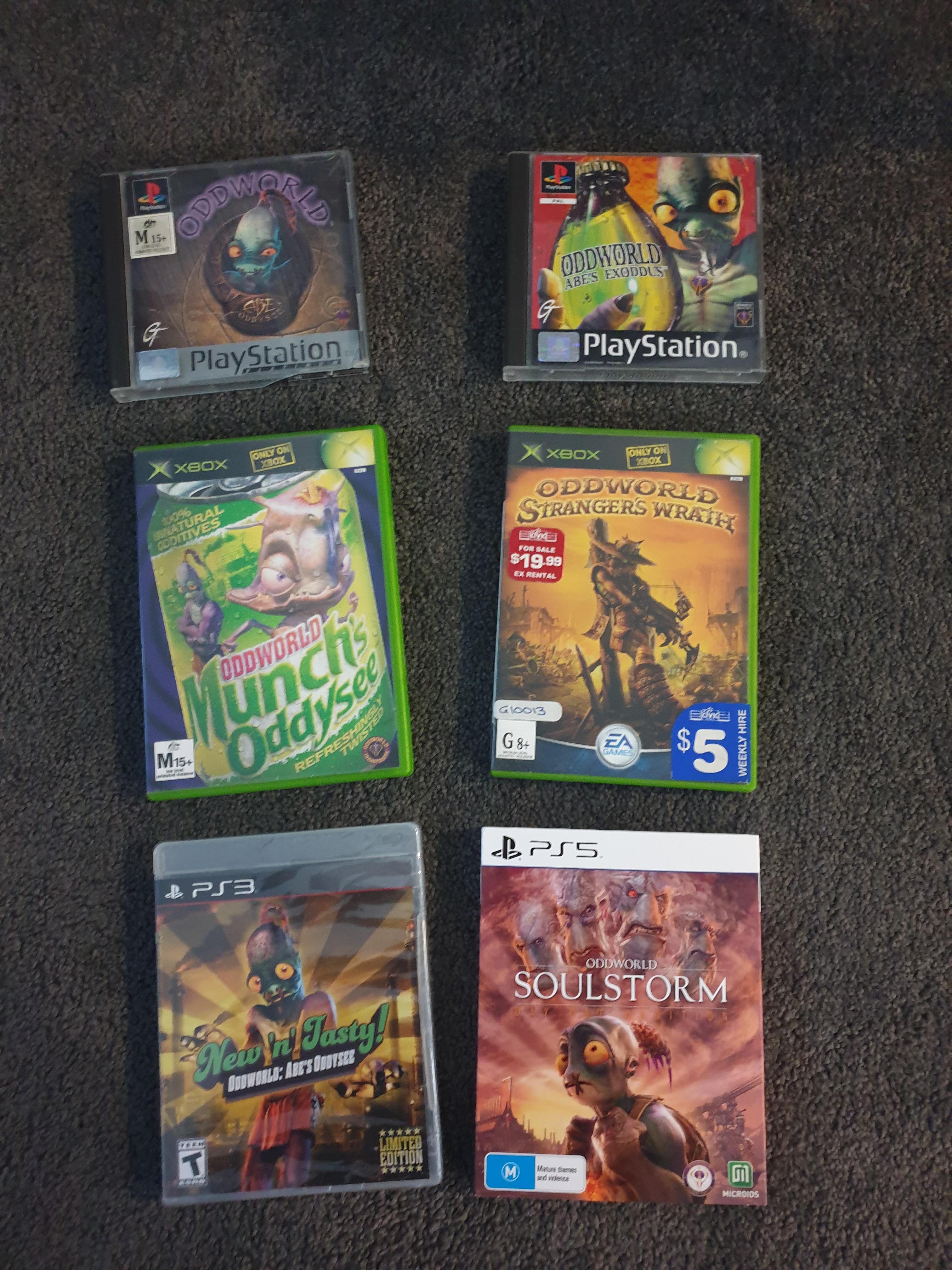 Finally completed my Oddworld collection which one's your favorite