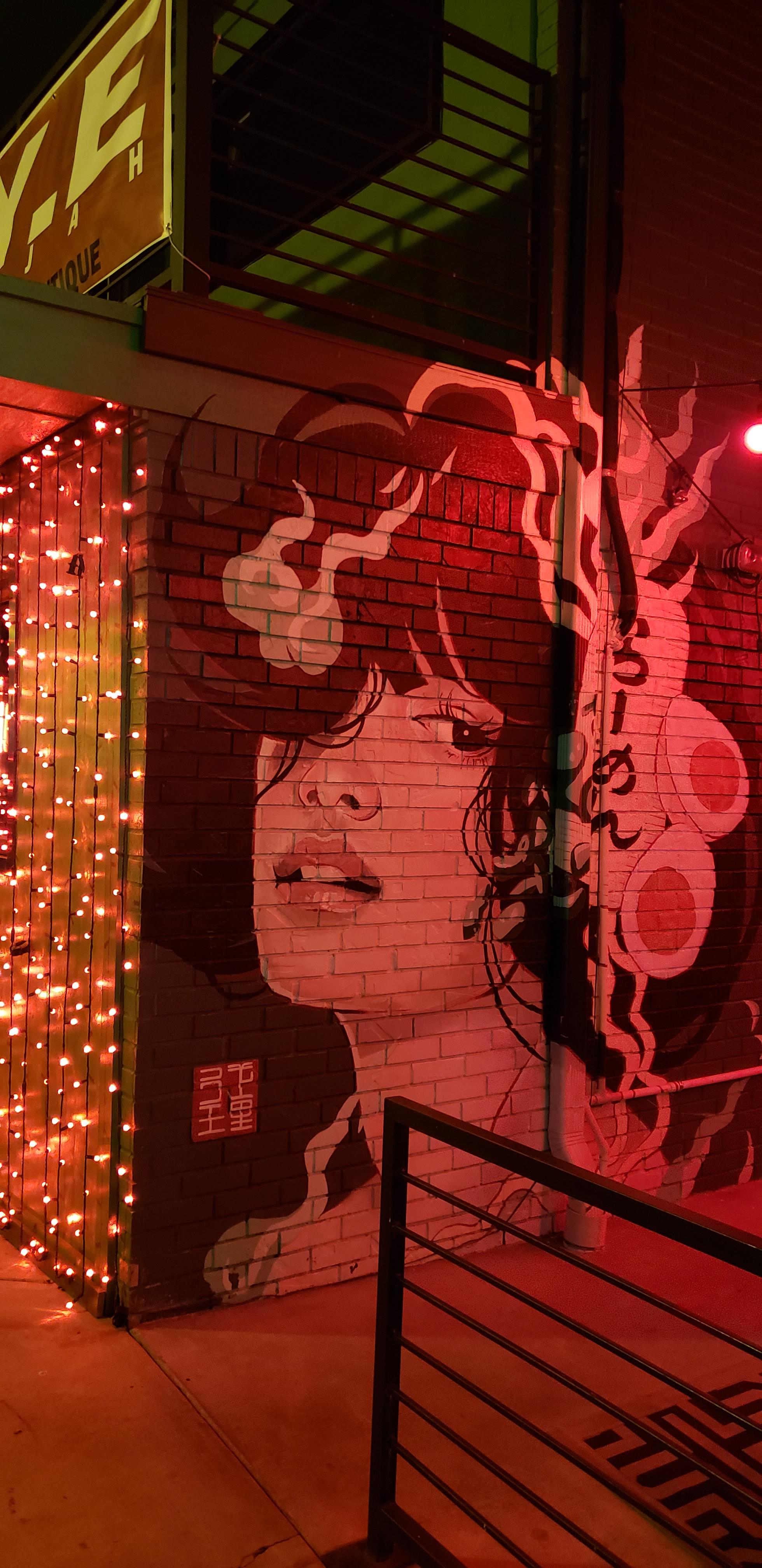 4032x1960, OKC Ramen shop wall art. r/iWallpaper