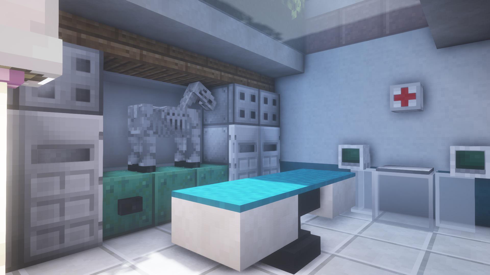 Veterinarian clinic interior r/Minecraftbuilds