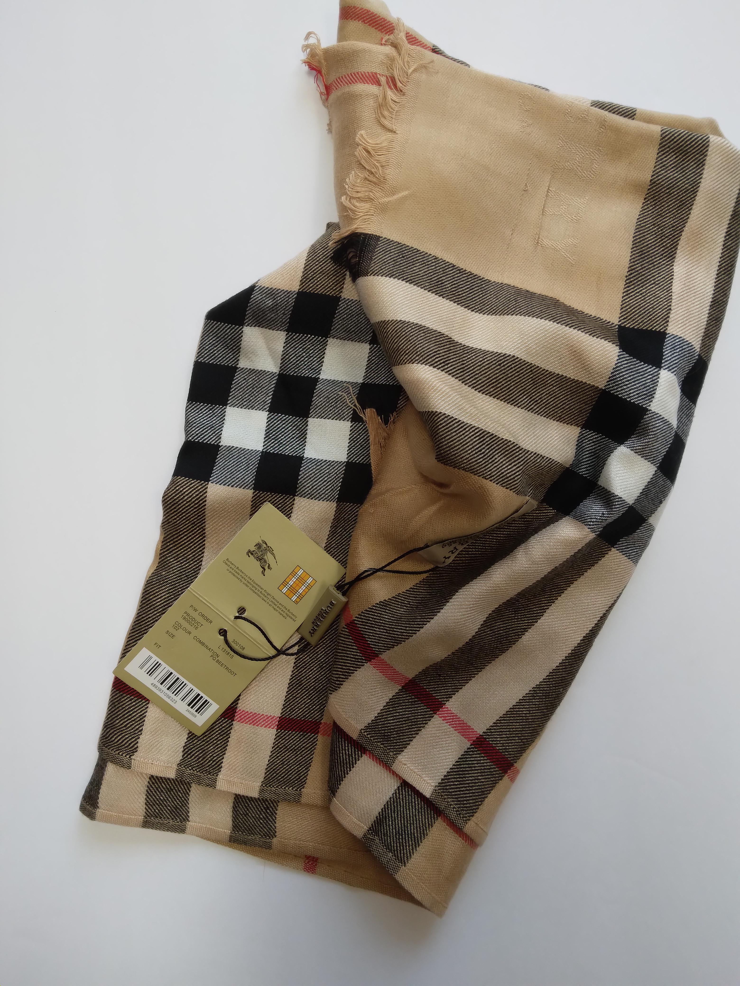 I found a 100 cashmere Burberry scarf with tags attached at Goodwill