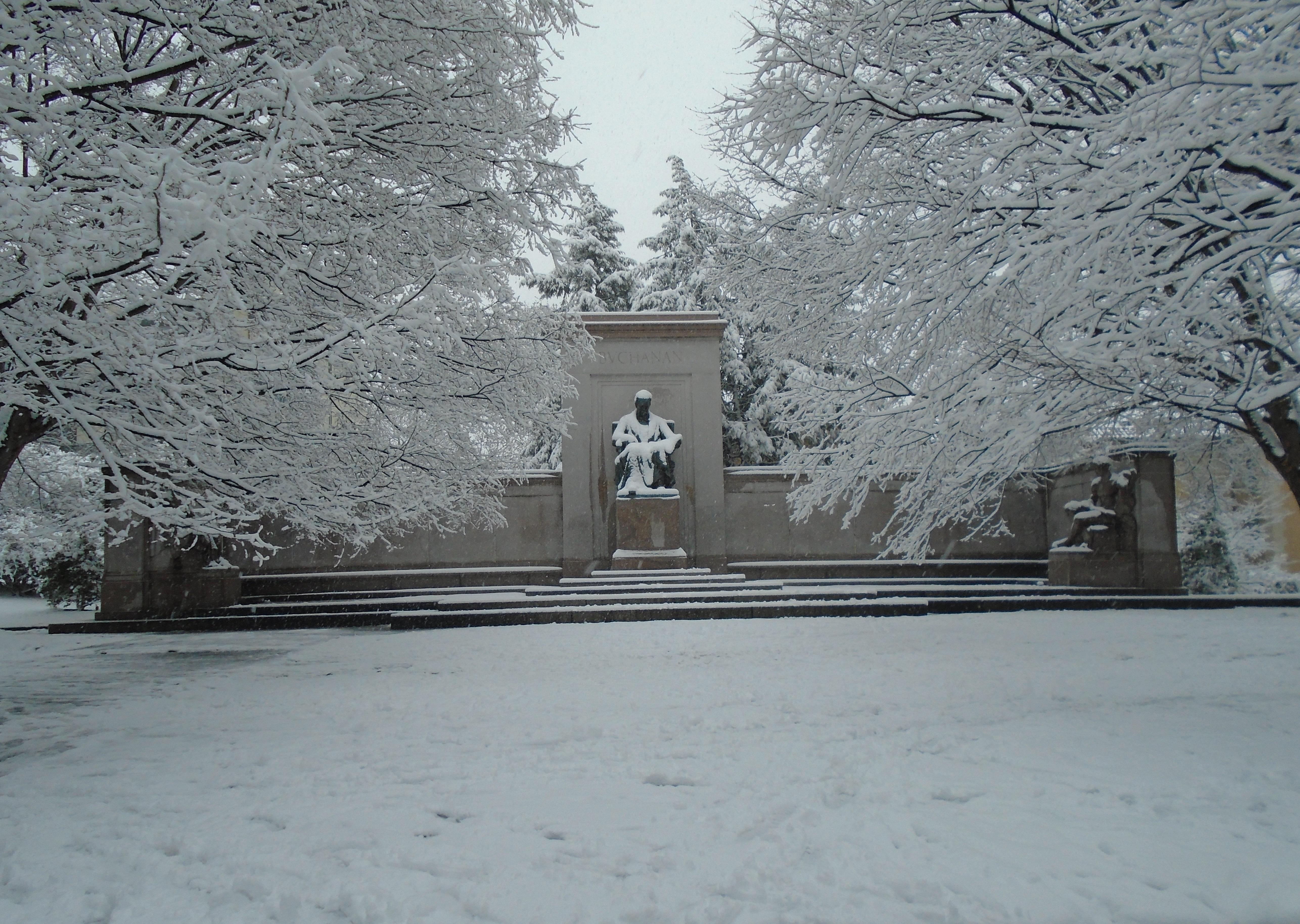 James Buchanan in the snow, Meridian Hill Park r/washingtondc
