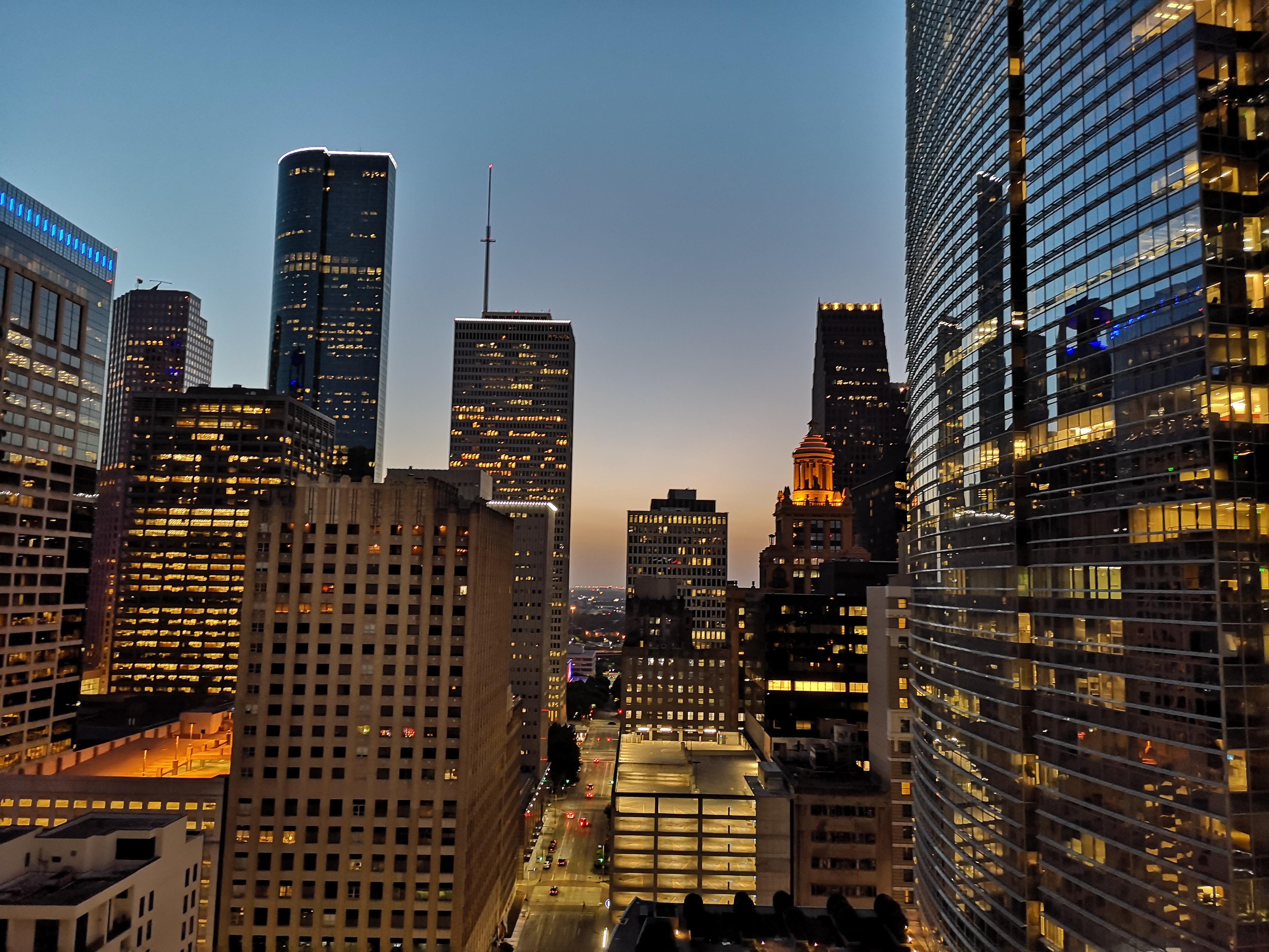 Sunset in Downtown r/houston