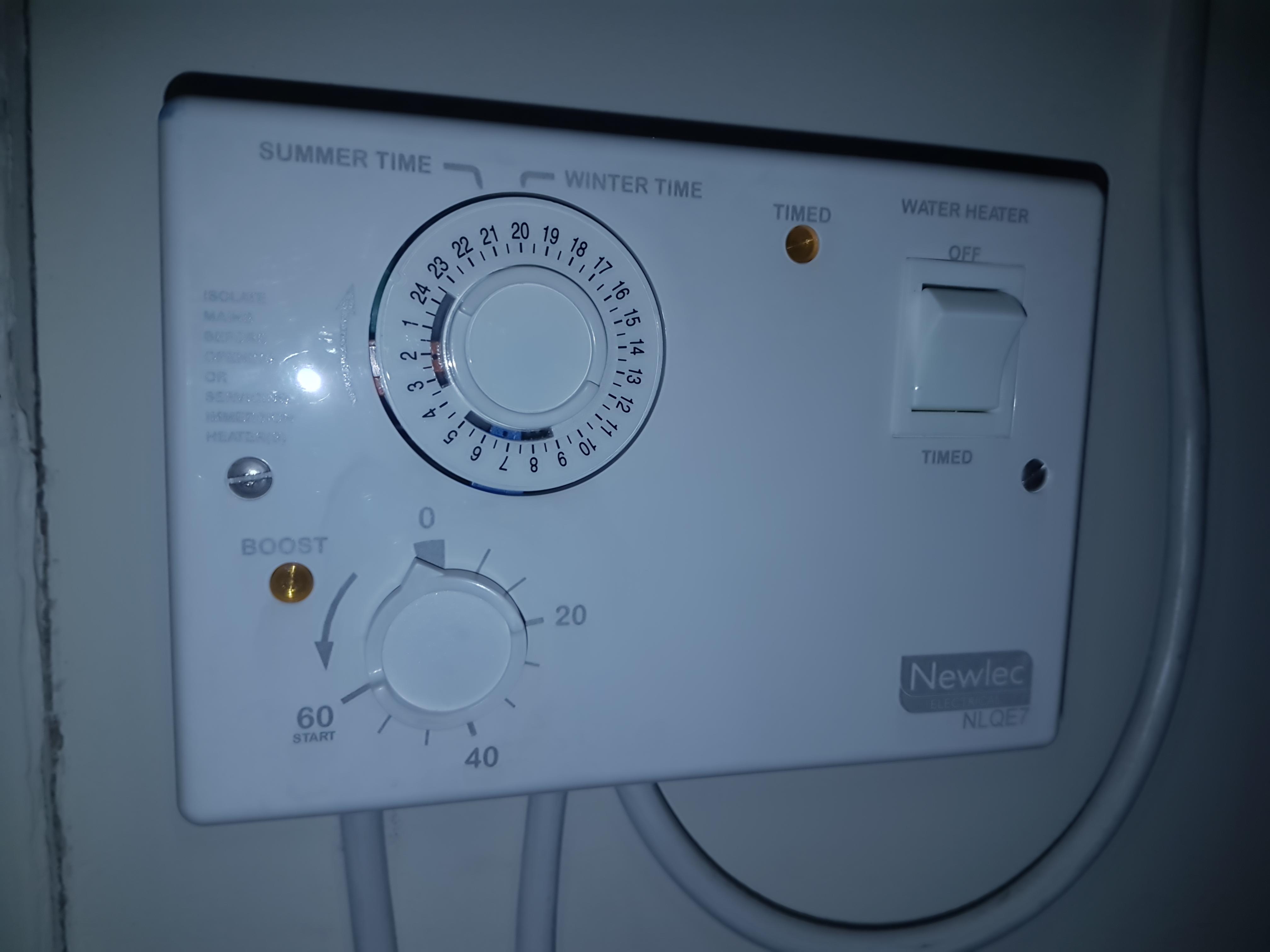 I have a quartz timer for my boiler and am a bit confused as to what