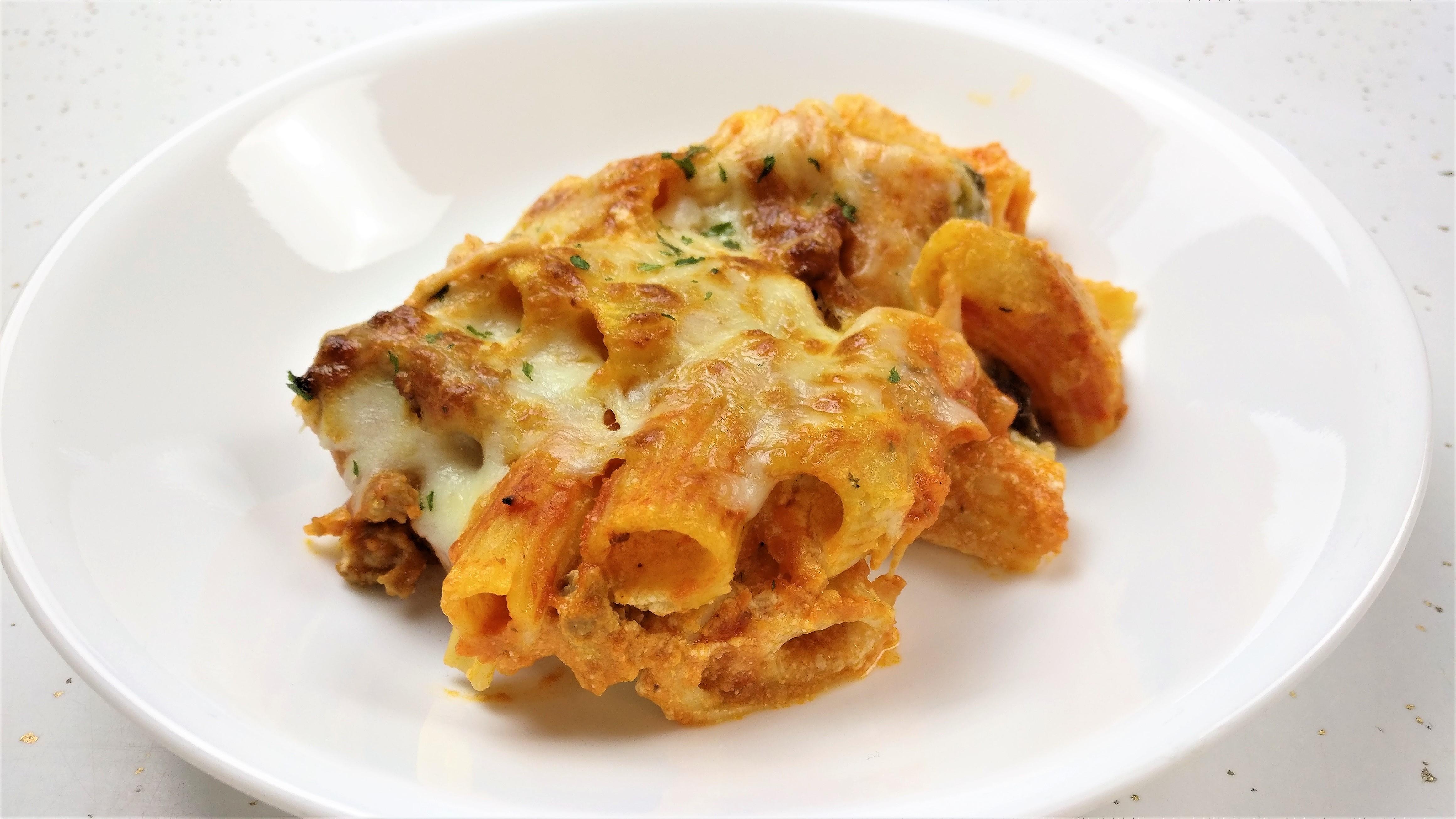 [Homemade] Baked Stuffed Ziti in the Power Air Fryer Oven My Italian