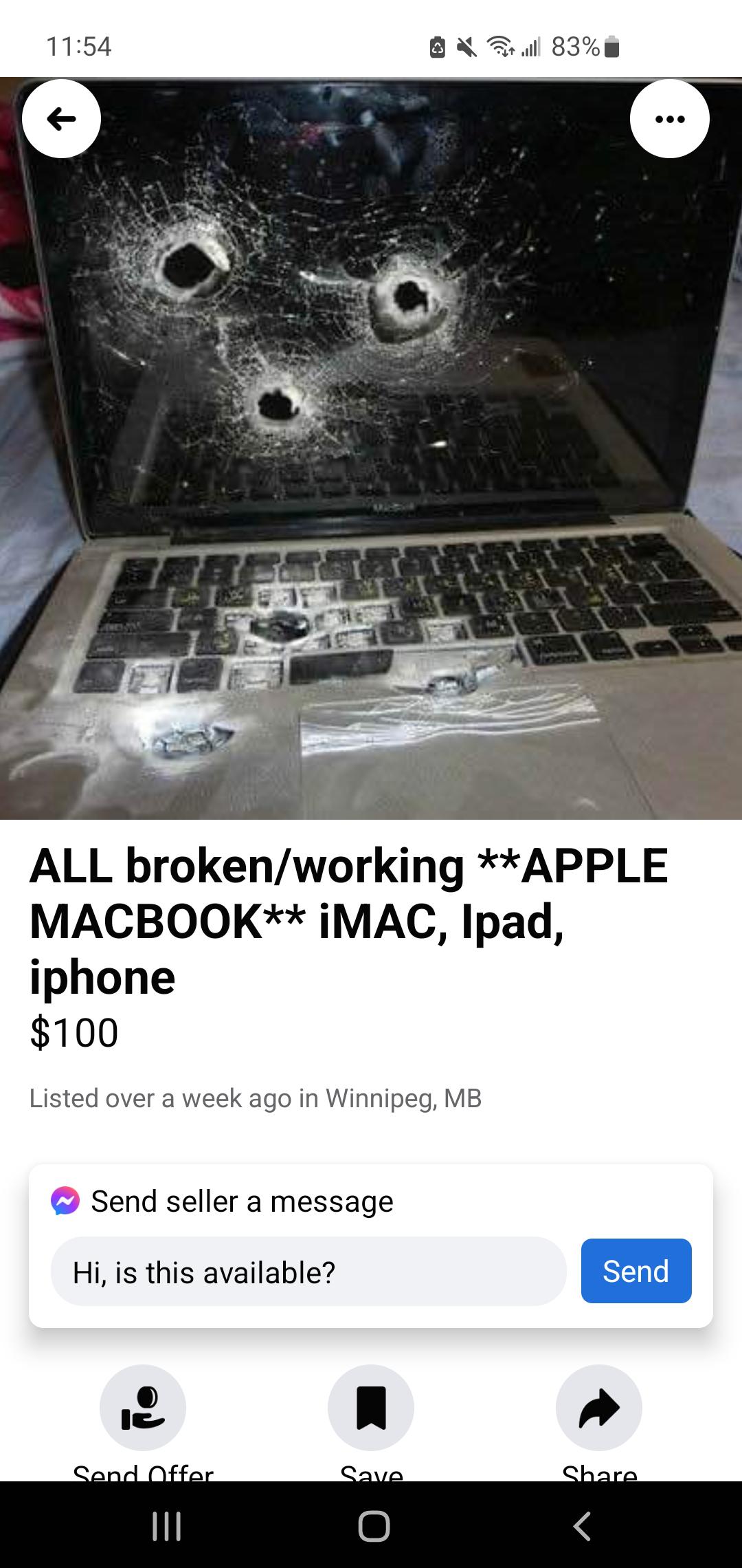 on Facebook marketplace. r/CrackheadCraigslist