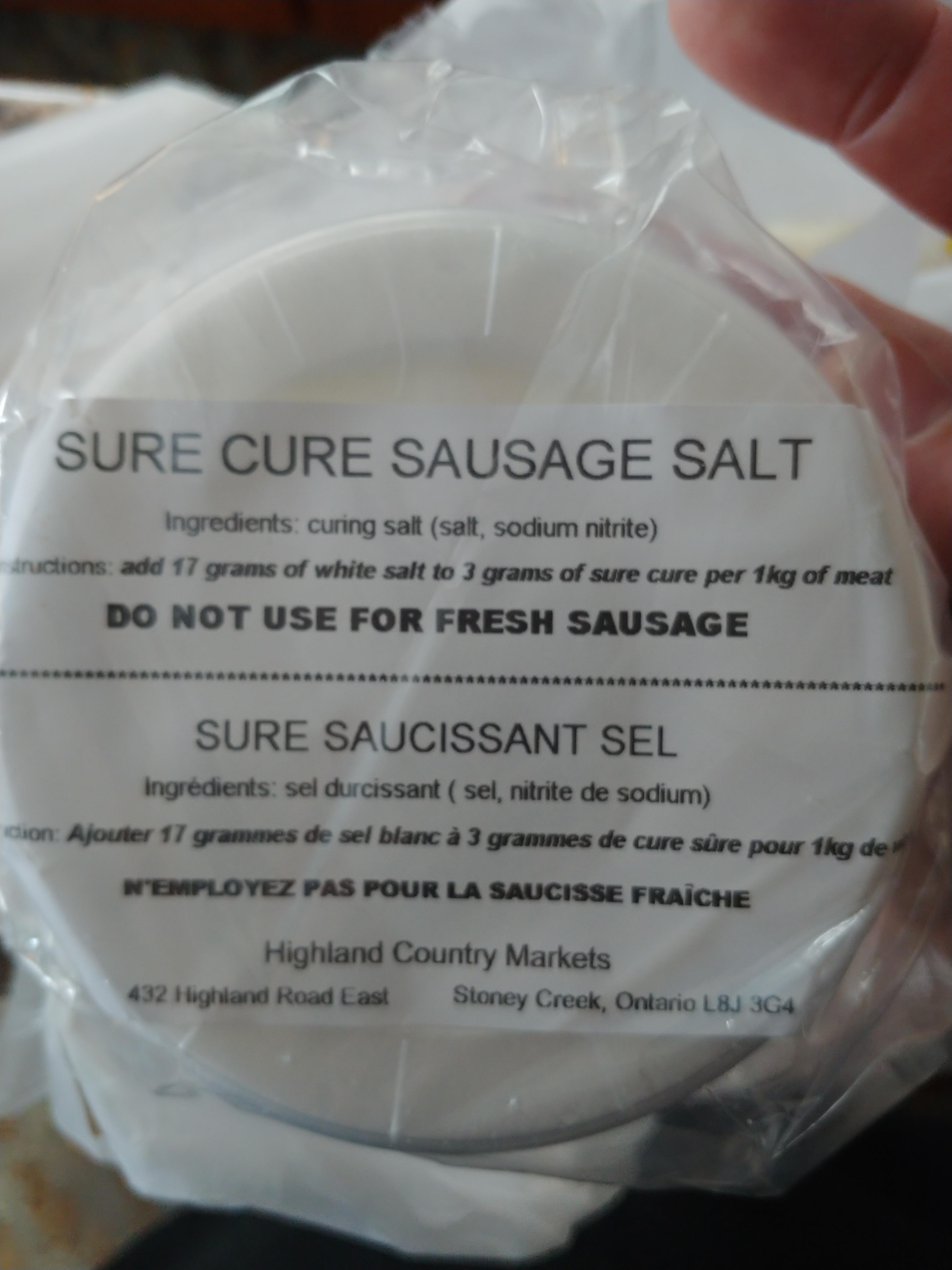 Is this equivalent to salt cure1 or salt cure2? r/Charcuterie