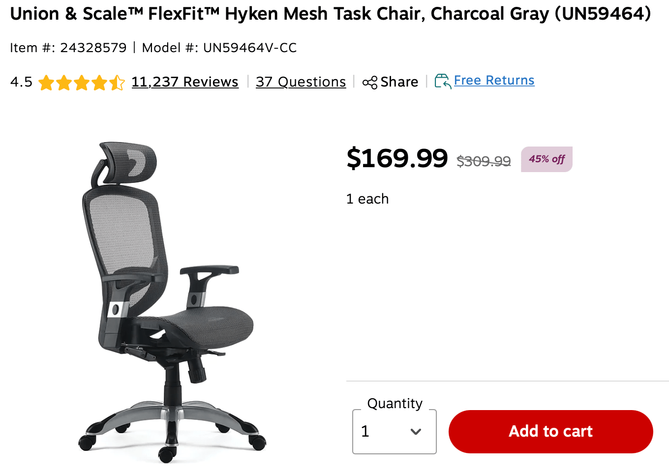 Is this Staples Hyken deal worthwhile? r/OfficeChairs