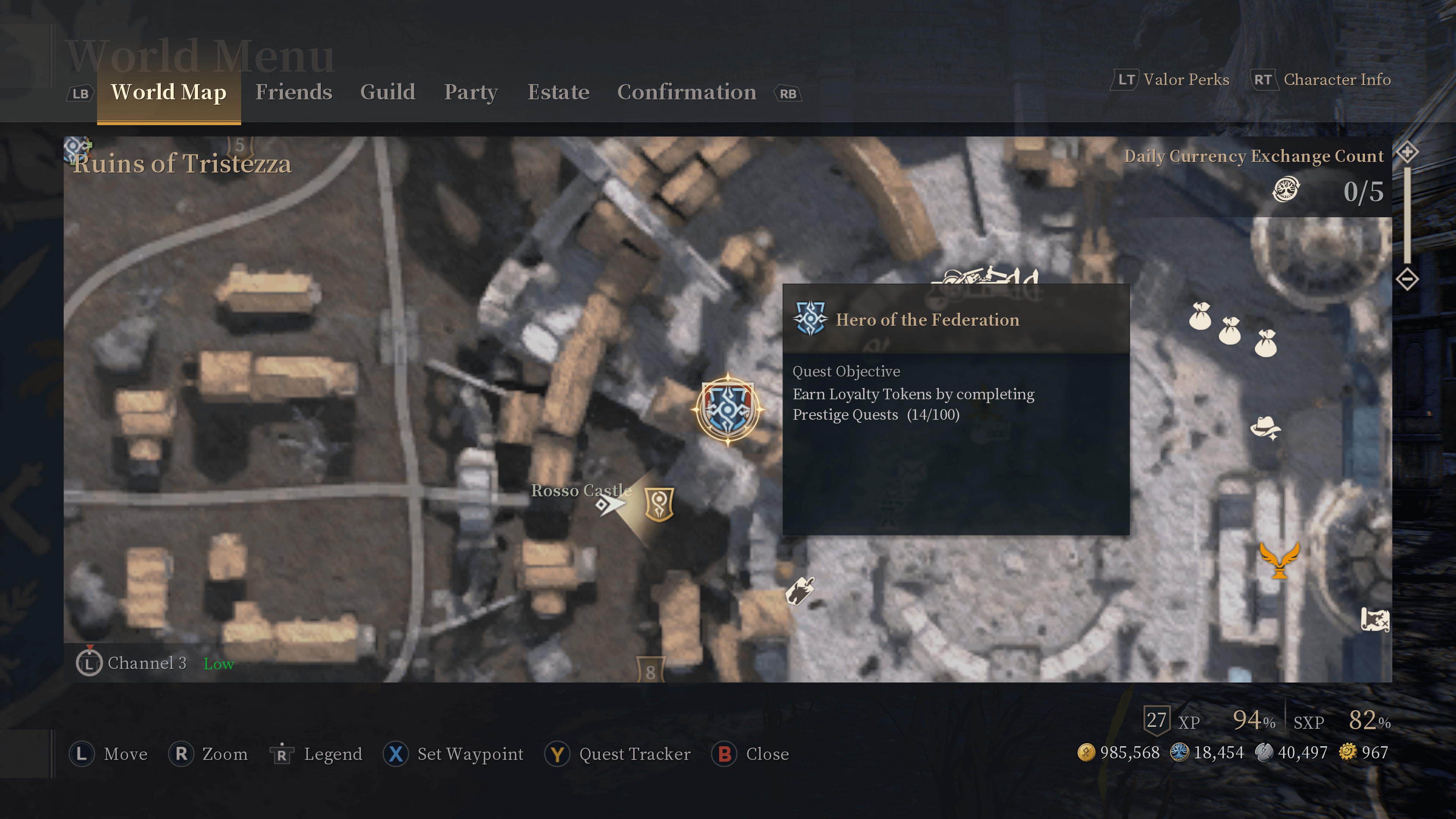 Anyone know how to hide the quest so I can see the prestige quest