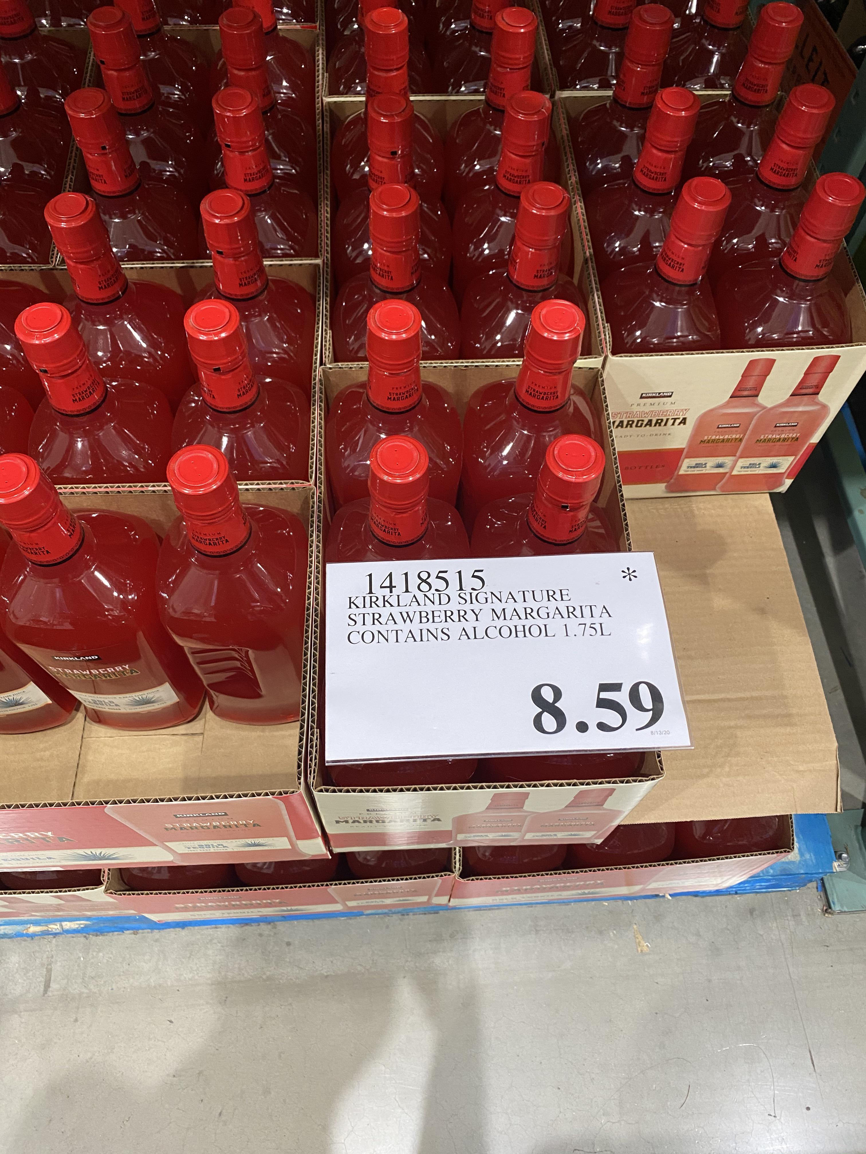 I see an asterisk for the strawberry margarita. Is the the end of the