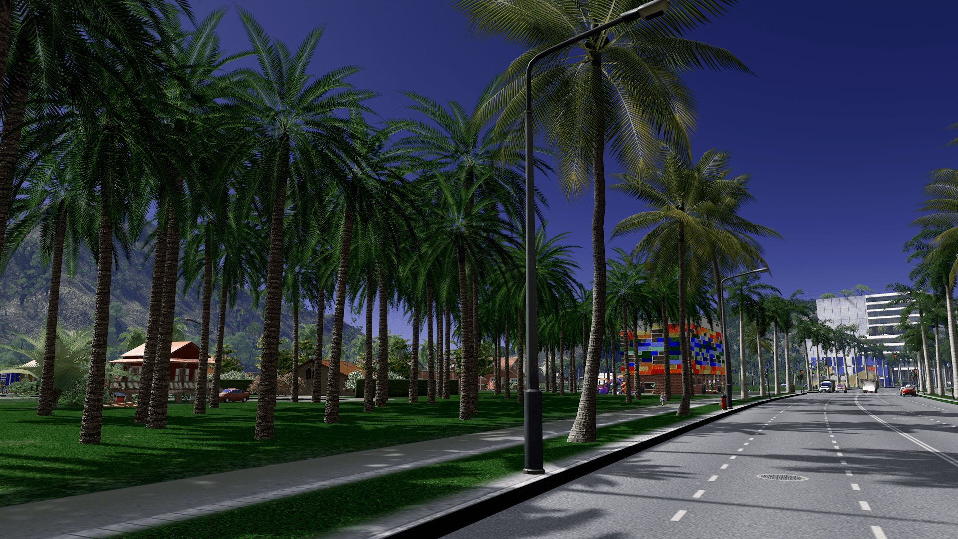 Palm Avenue in Paradise r/CitiesSkylines