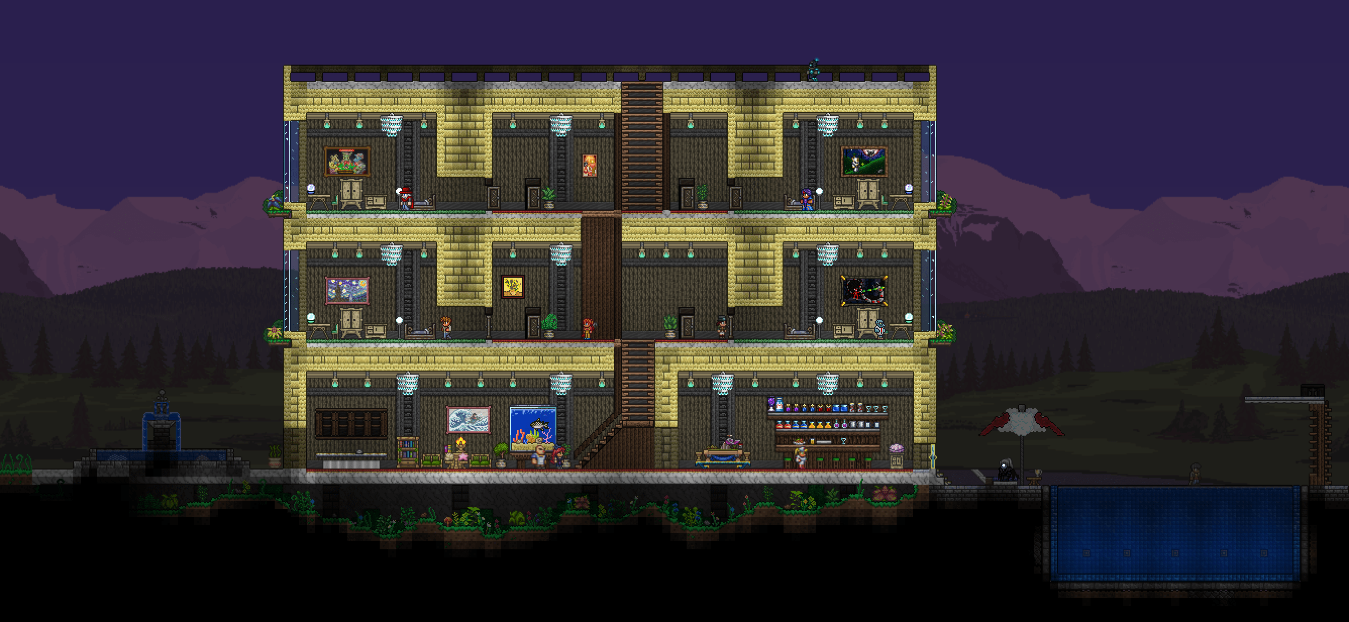 A very yellow Hotel r/Terraria