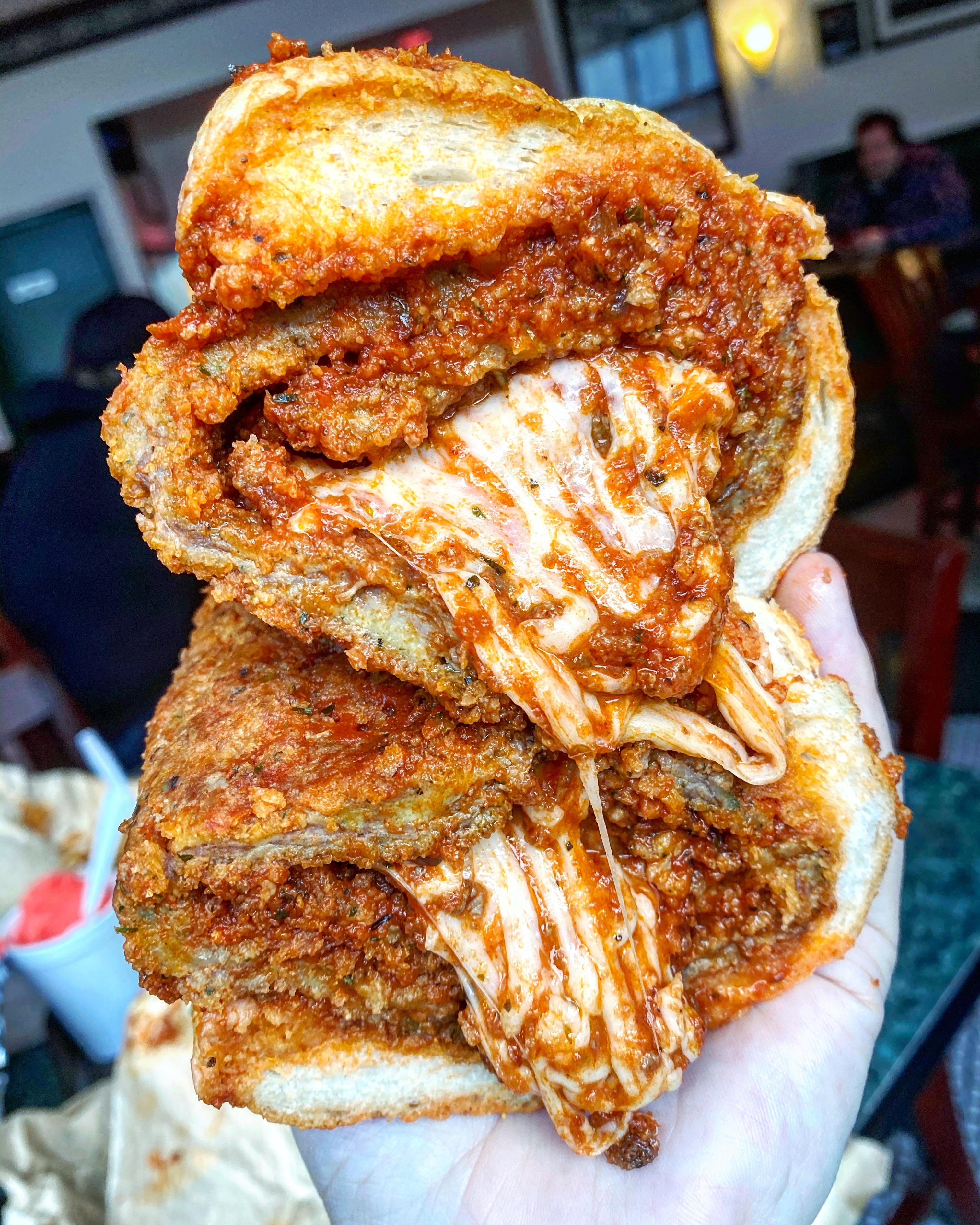 Italian breaded steak sandwich r/FoodPorn