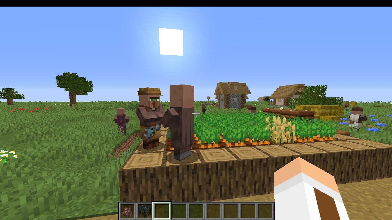 Found an unemployed villager while messing with spawn eggs r/Minecraft